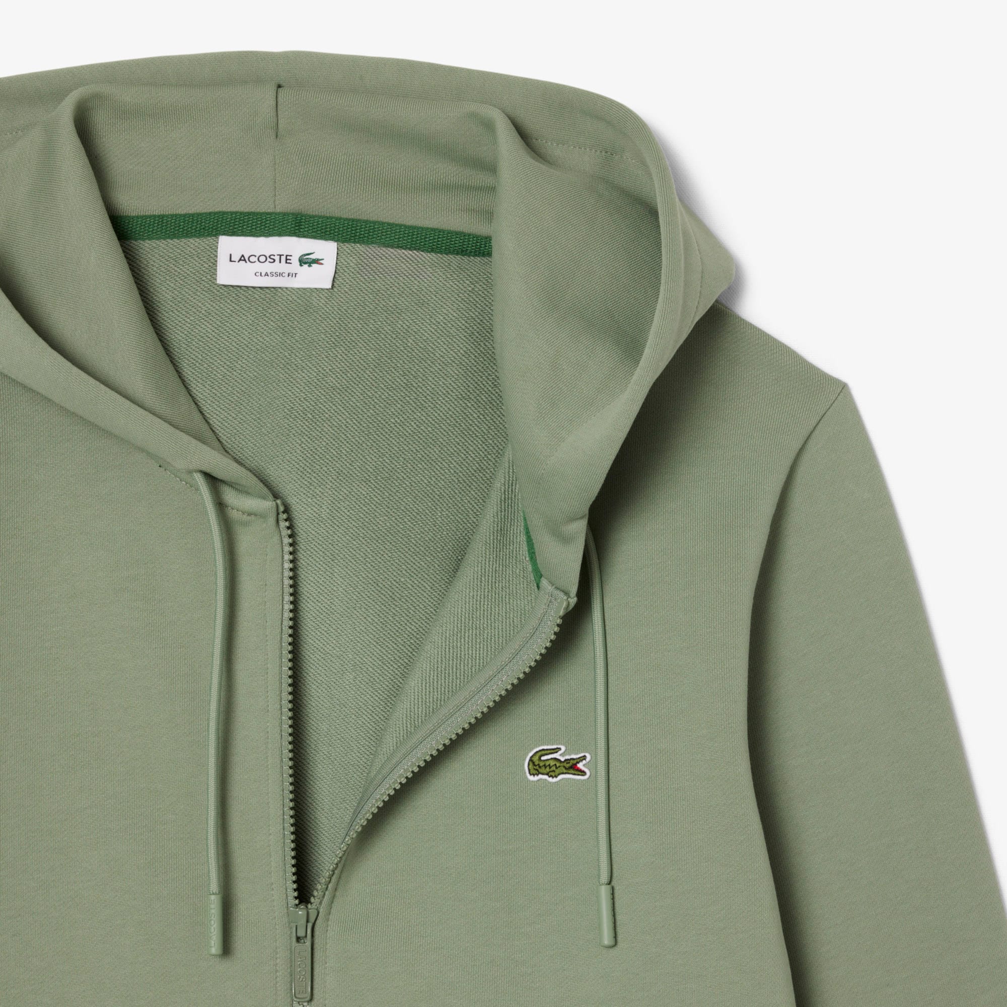 Men's Classic Fit Zip-Up Fleece Sweatshirt - Green