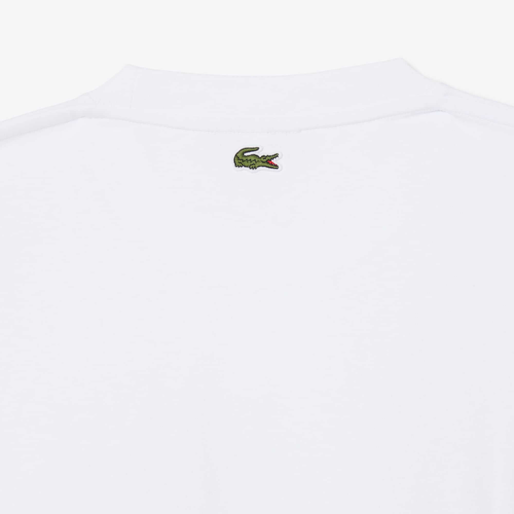 Relaxed Fit Long Sleeved Heavy Cotton T-Shirt - White