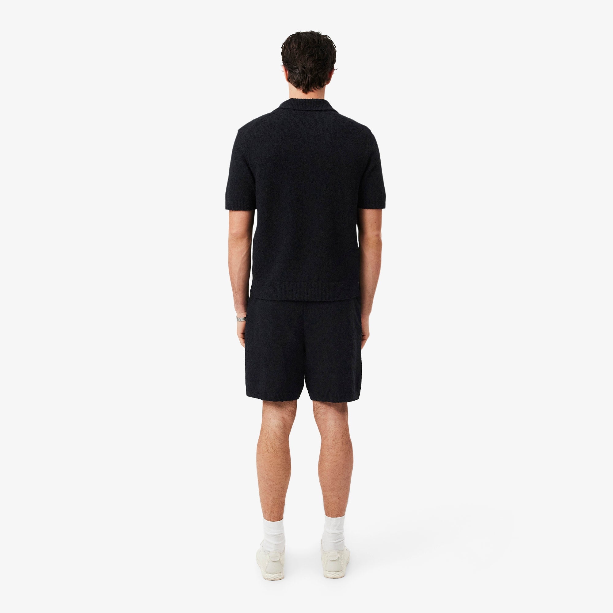 Bouclé Knit Shorts - Black