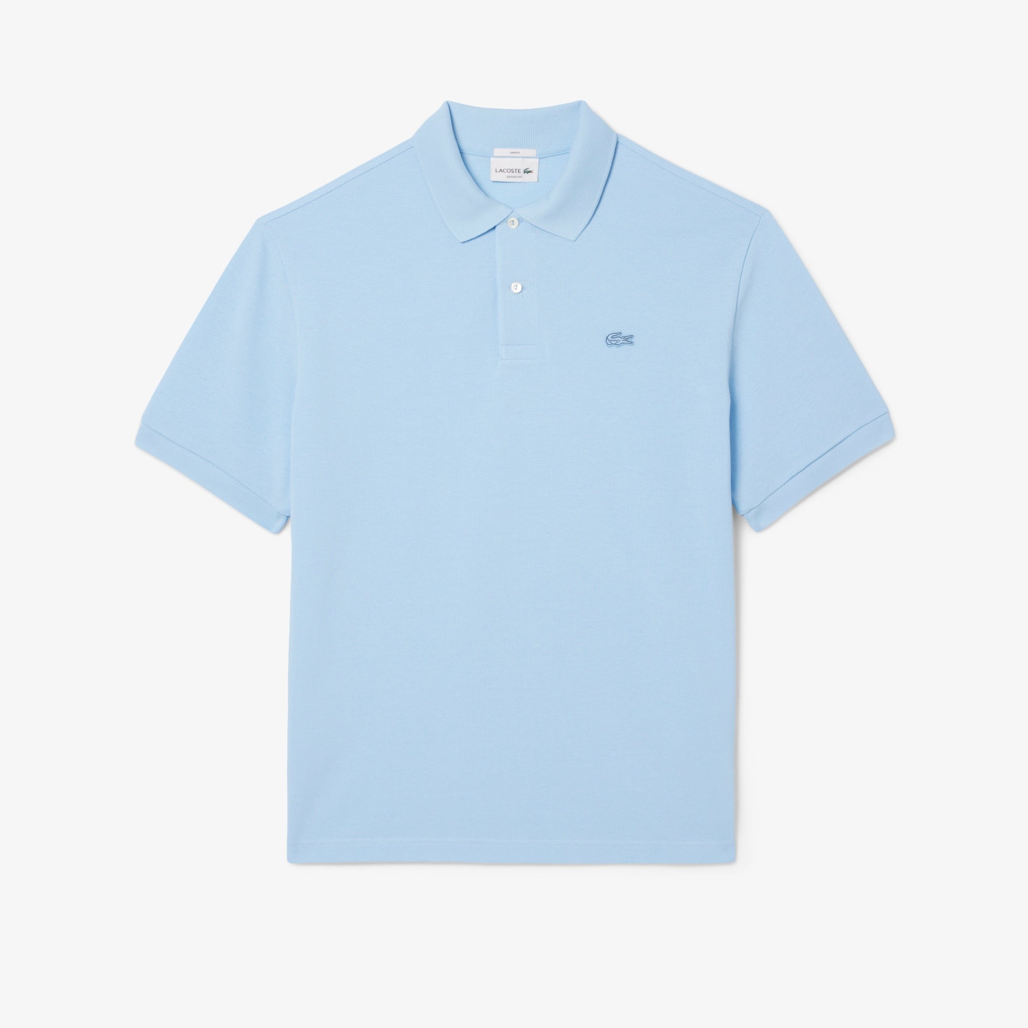 Men's Loose Fit Heavy Piqué Polo - Pastel blue