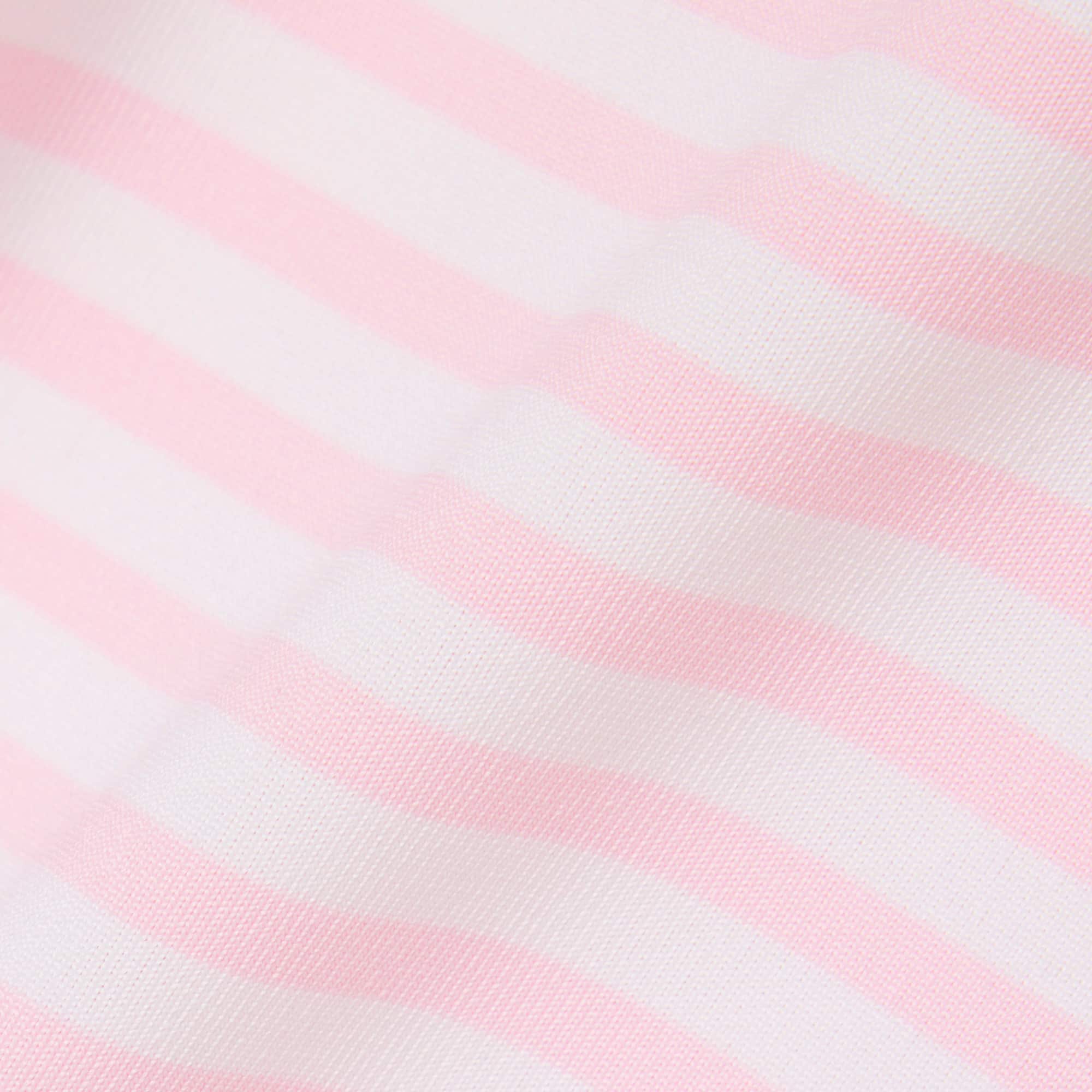 Regular Fit Ultra Dry Striped Golf Polo - Light Pink / White