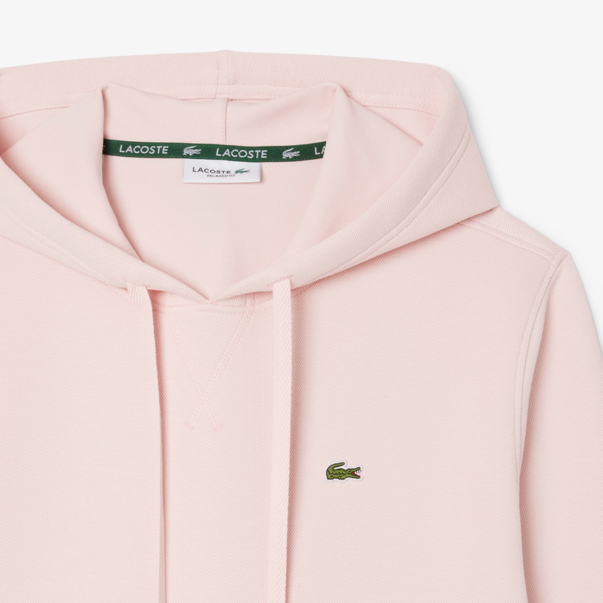 Women's Piqué Hoodie - Light Pink