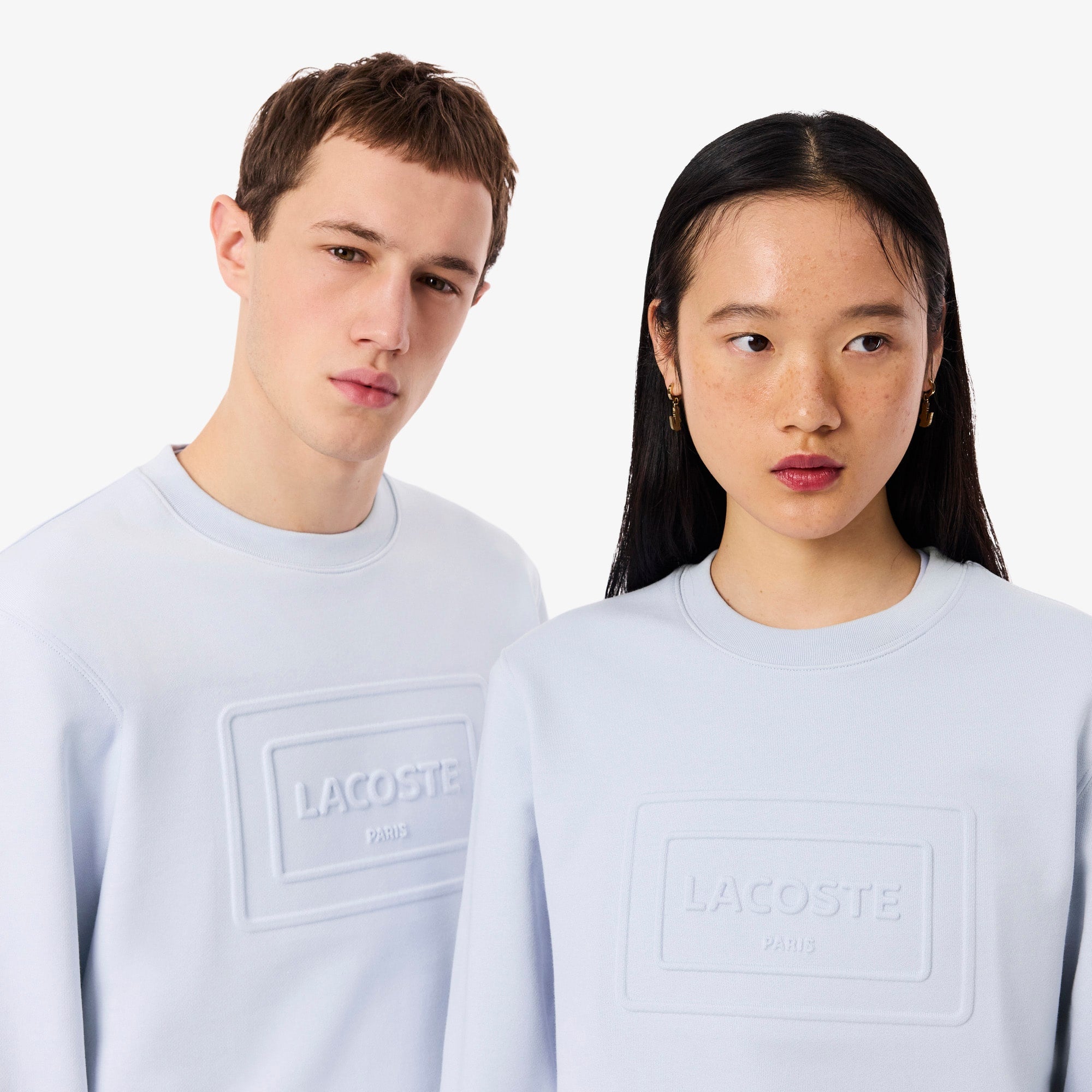 Embossed Fleece Sweatshirt - Phoenix blue