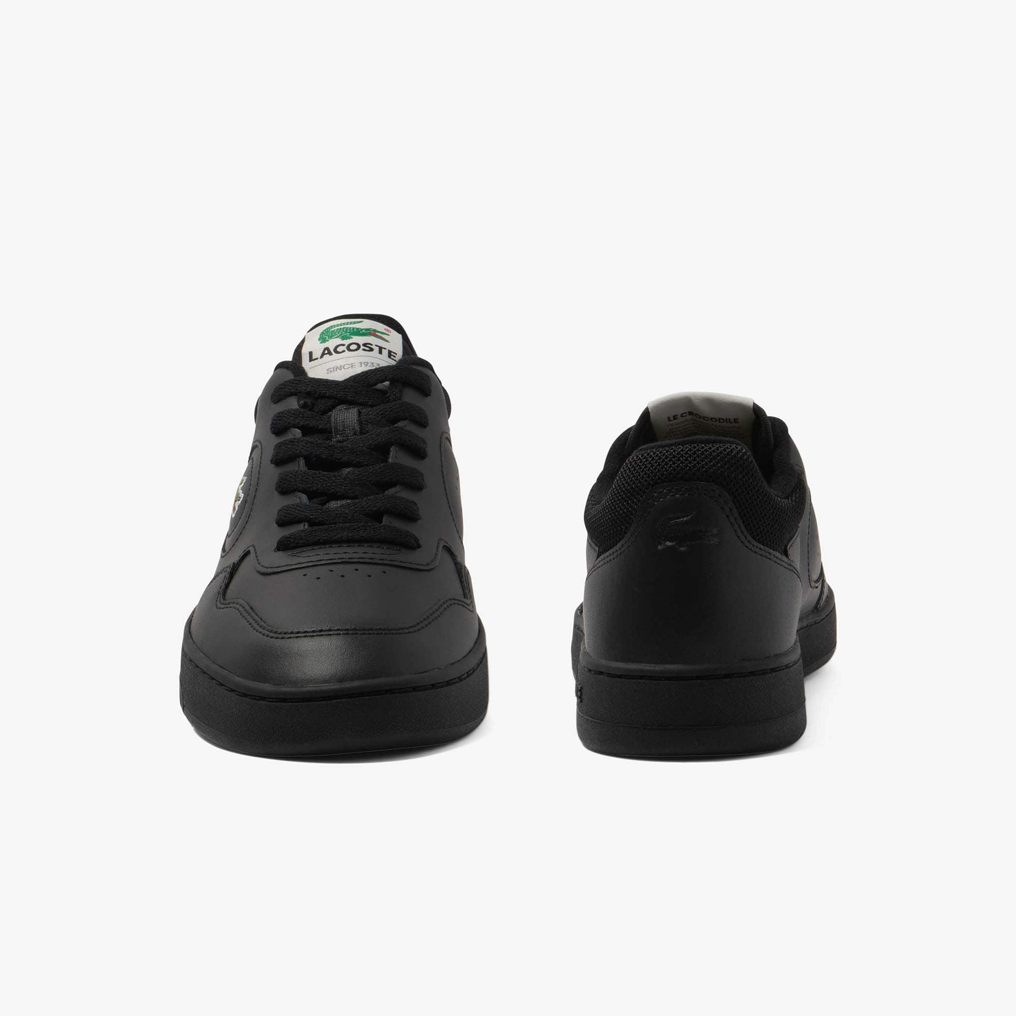 Men's Lineset Leather Sneakers - BLK/BLK