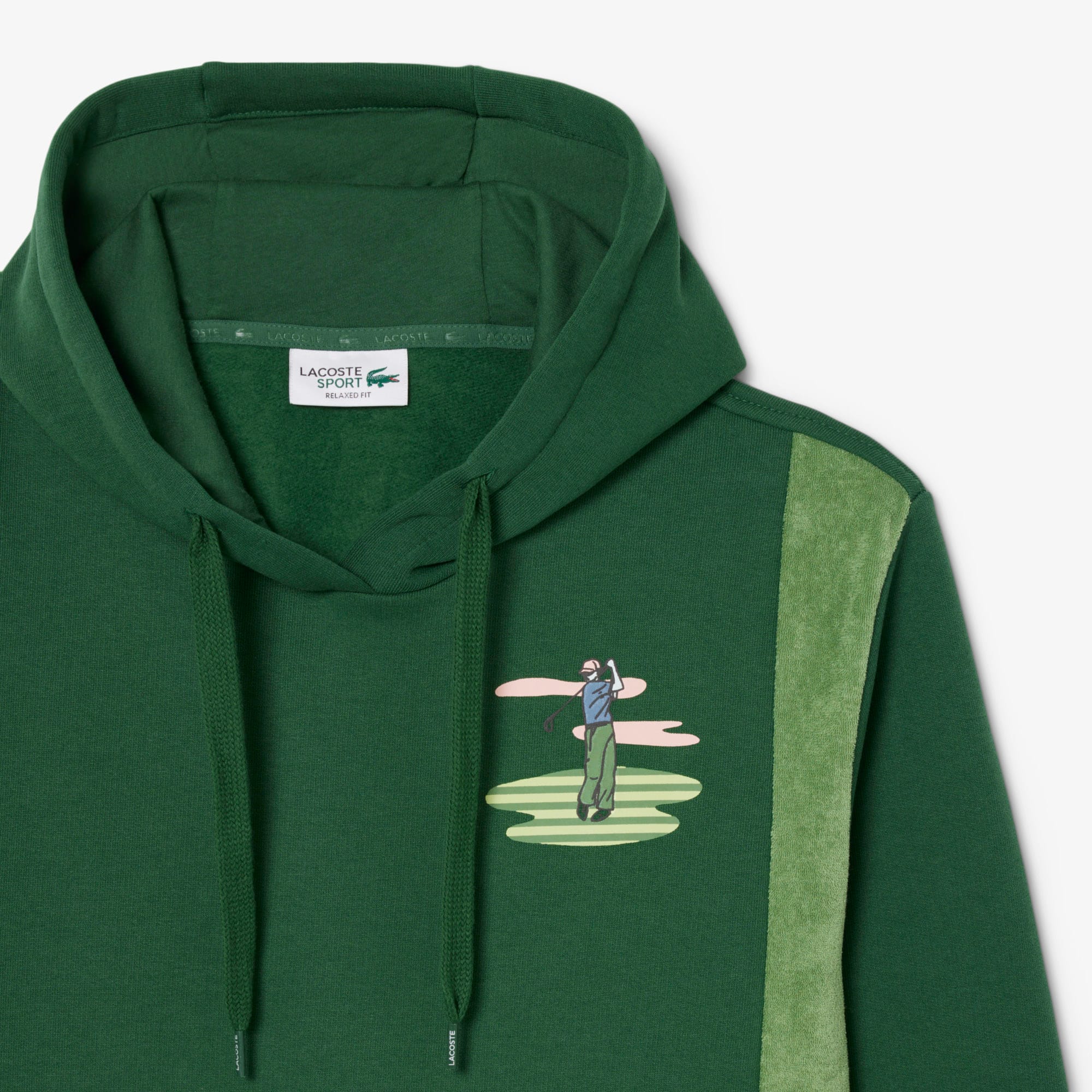 Golf Print Hoodie - Vert