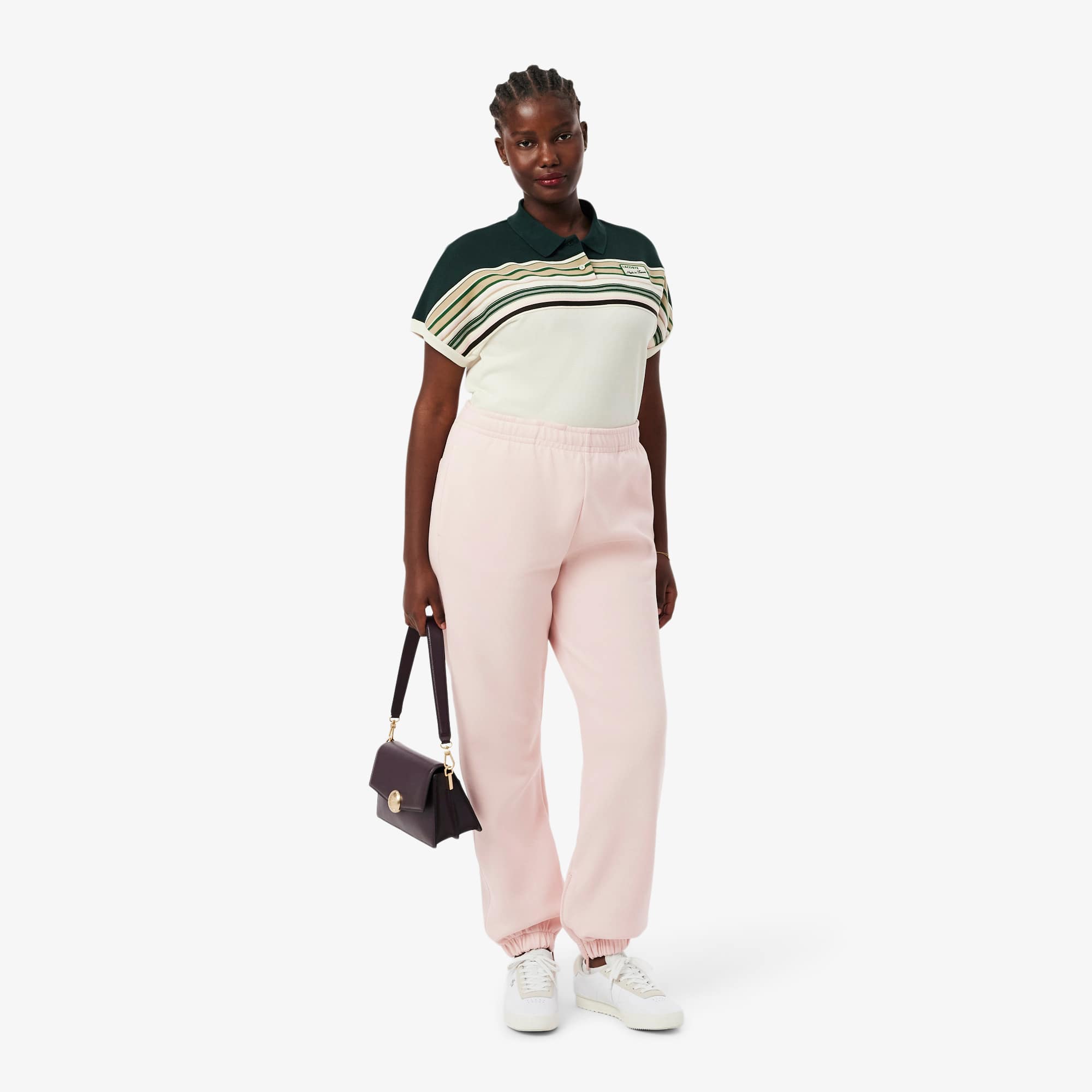 Women's Piqué Sweatpants - Light Pink