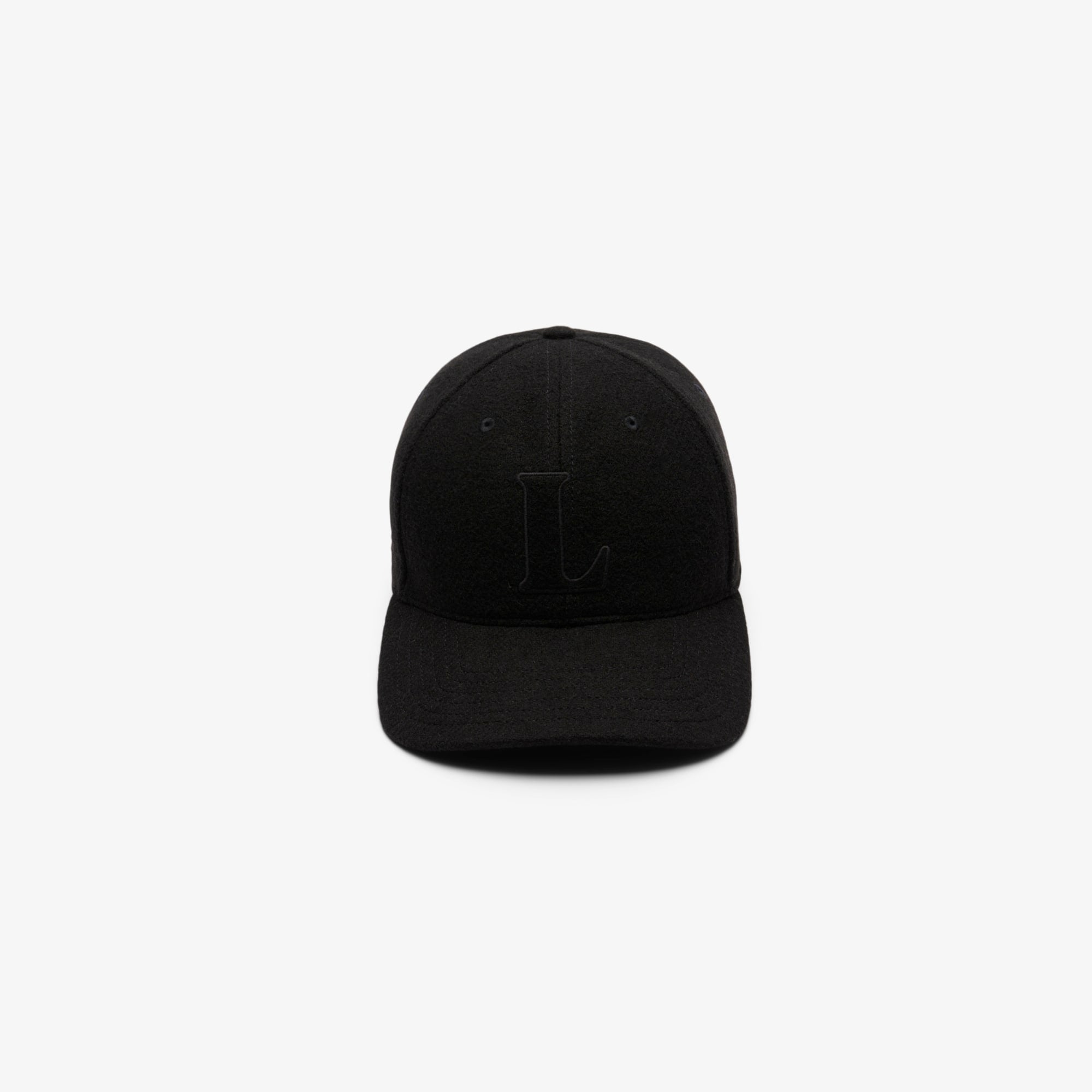 Unisex Wool Felt Baseball Cap - Black