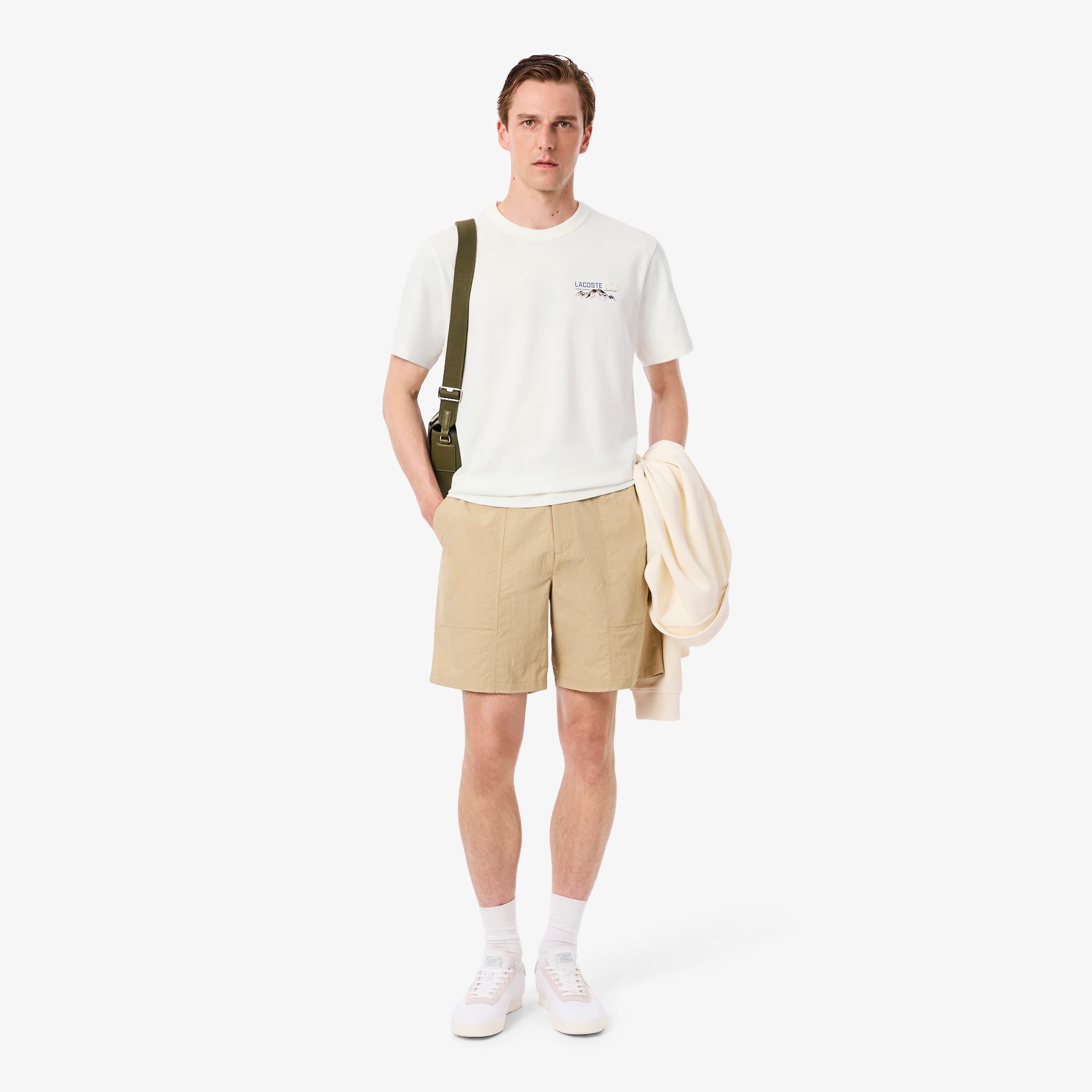Men's Multi Print Jersey T-Shirt - White