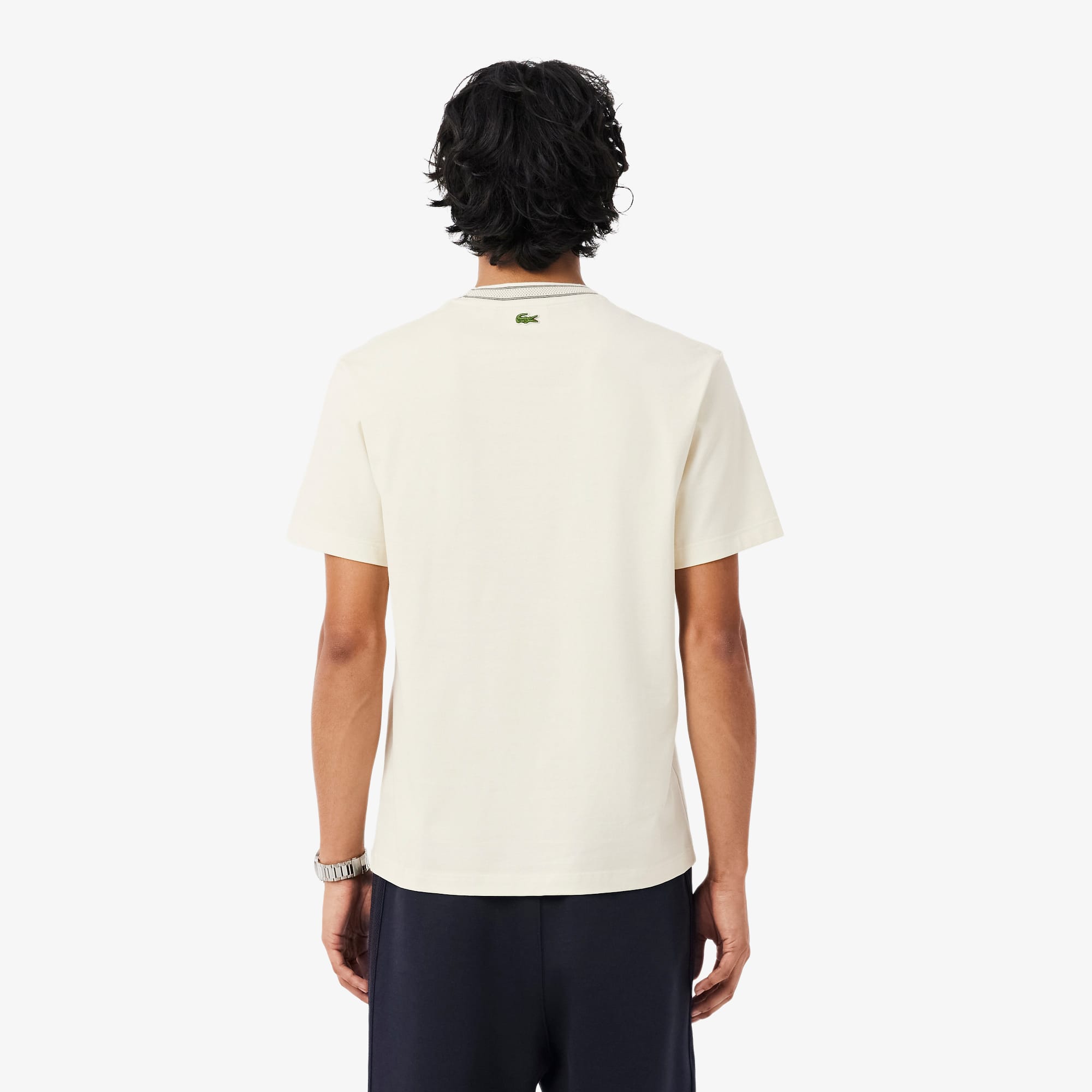 Made In France Badge Accent T-Shirt - Cream