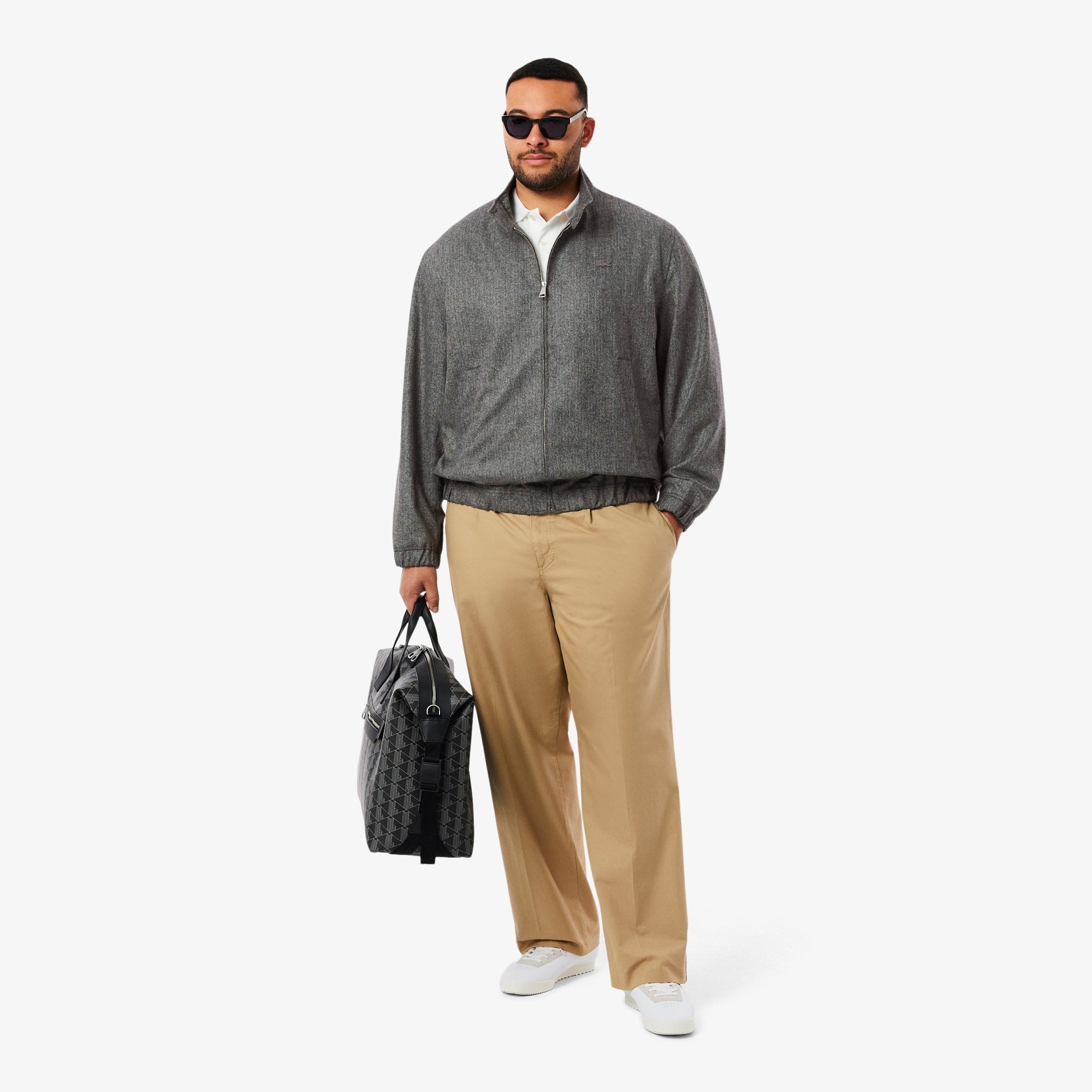 Men's Wool Harrington Jacket - Grey