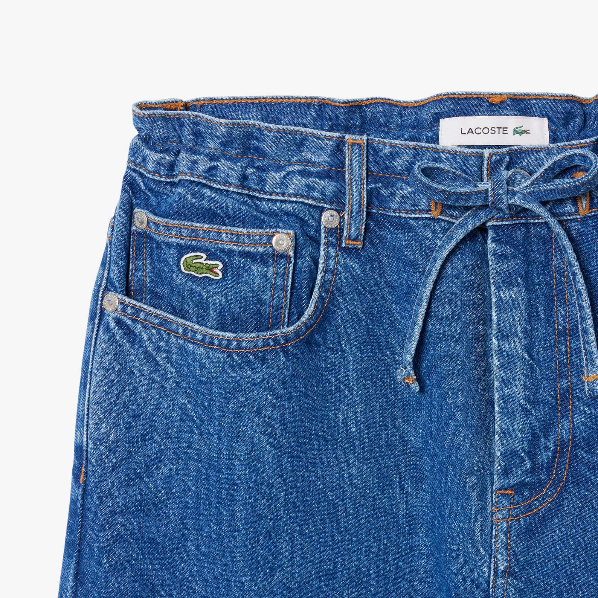 Women's Wide Leg Denim Jeans - Blue Chine