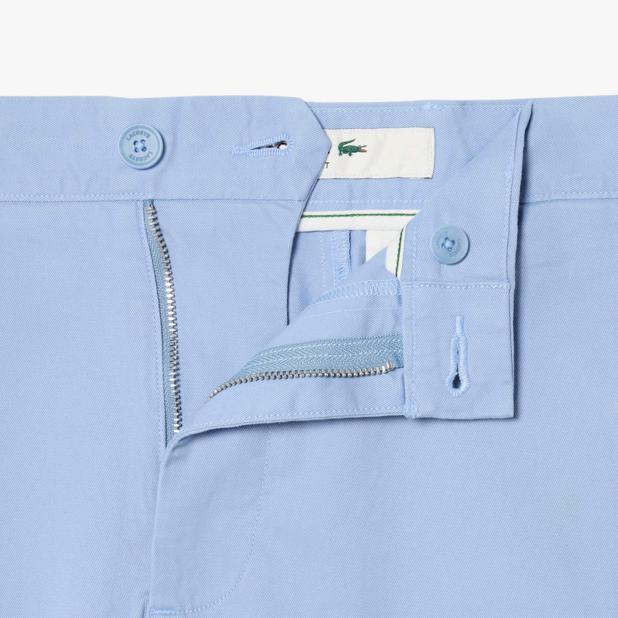Stretch Twill Chino Shorts - Light Blue