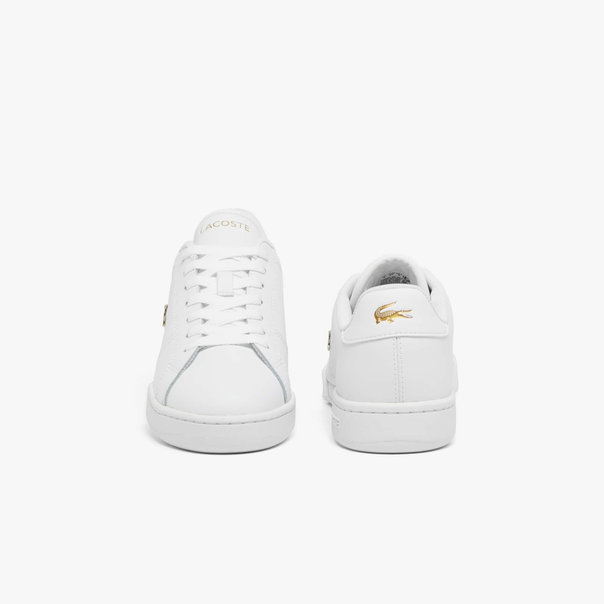 Women's Carnaby Cup Leather Sneakers - WHT/GLD