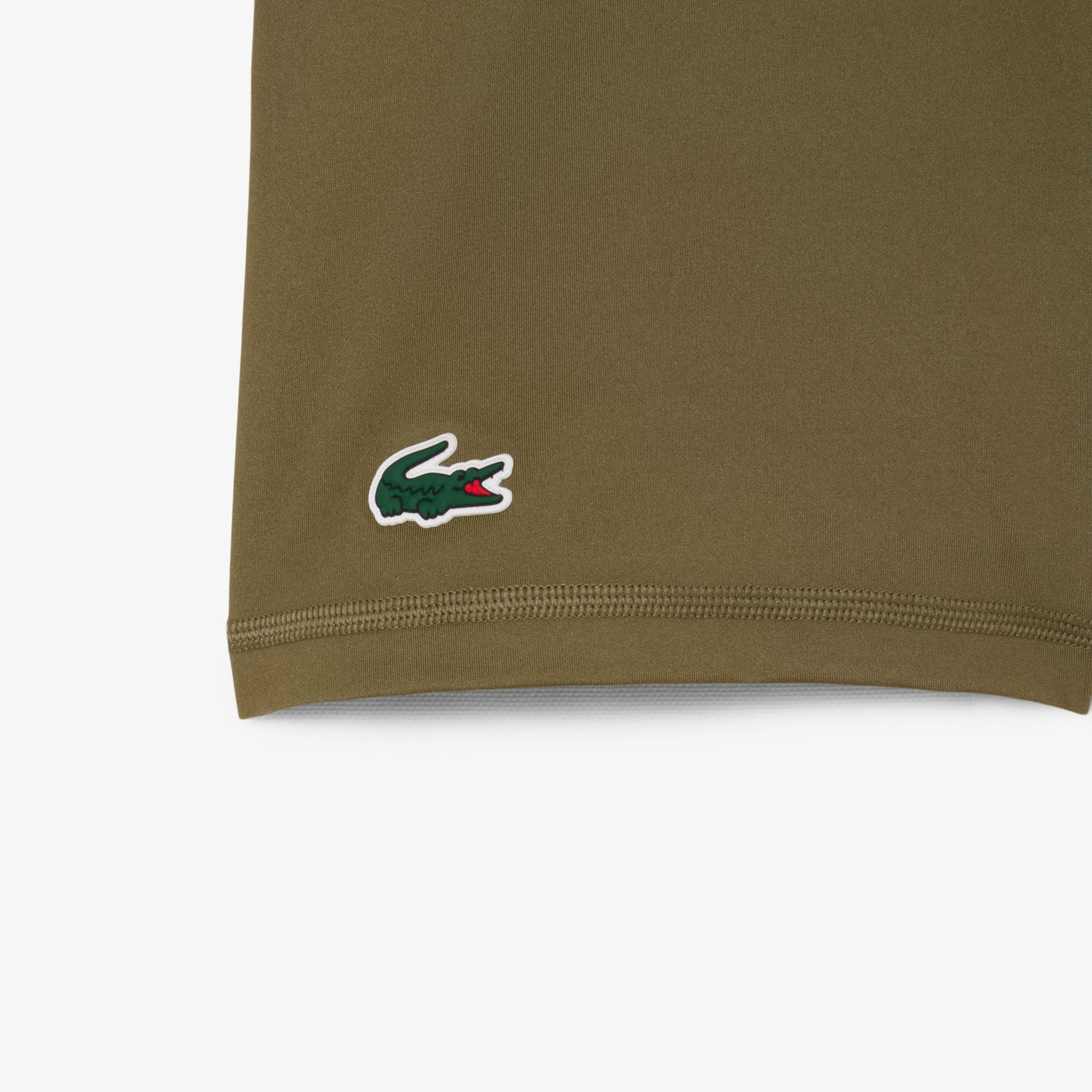 Women's Stretch Tennis Dress & Shorts - White / Khaki Green