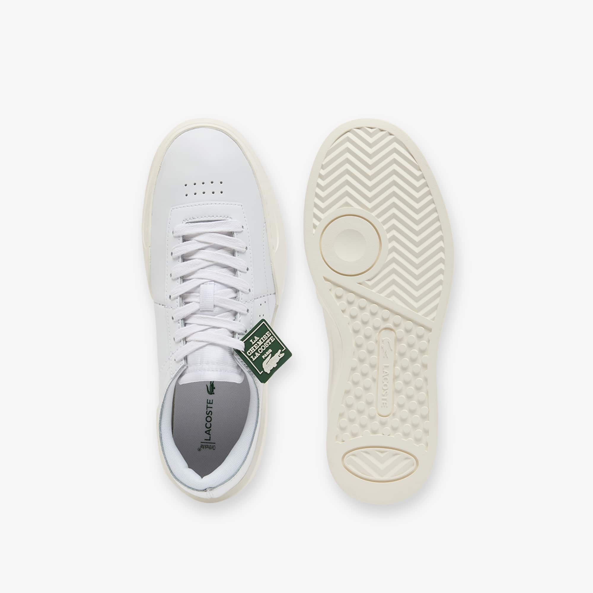 Men's Aura Club Leather Sneakers - WHT/OFF WHT