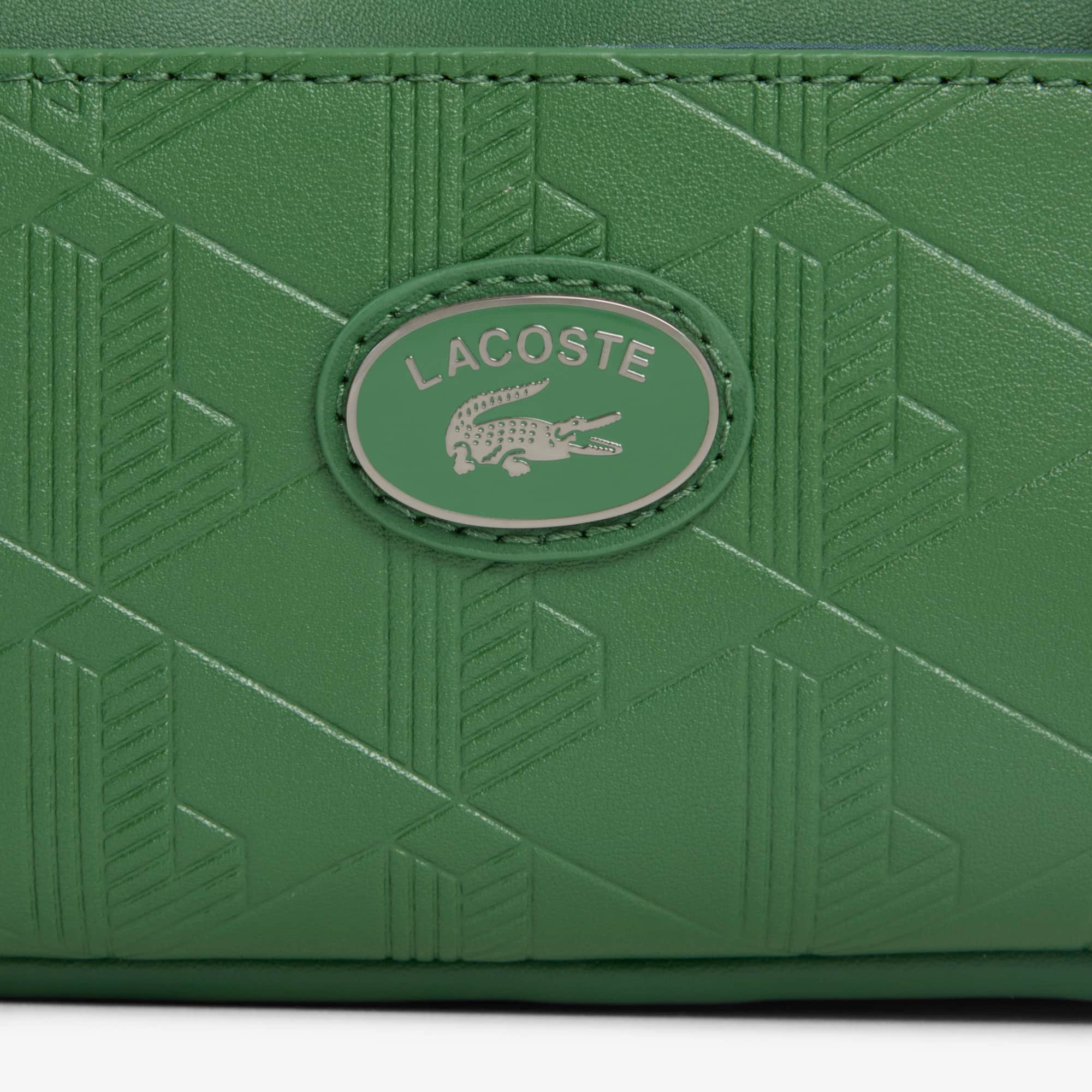 Vertical Leather Monogram Satchel - Vert