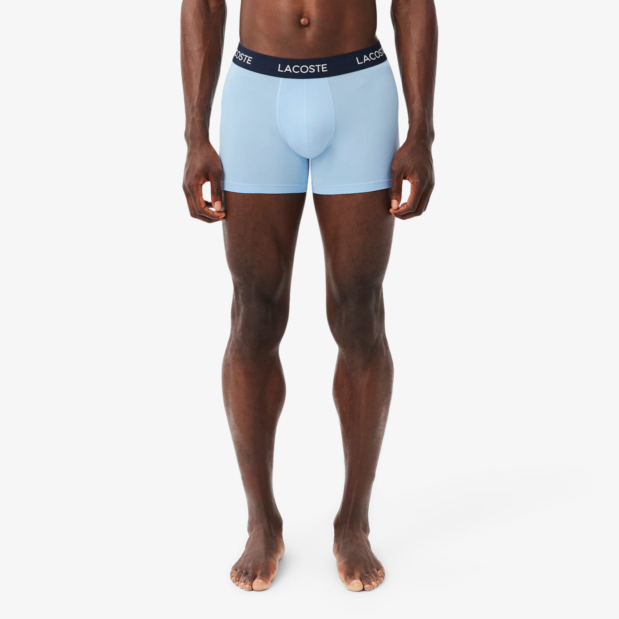Men's 3-Pack Microfiber Trunks - Navy Blue / Blue