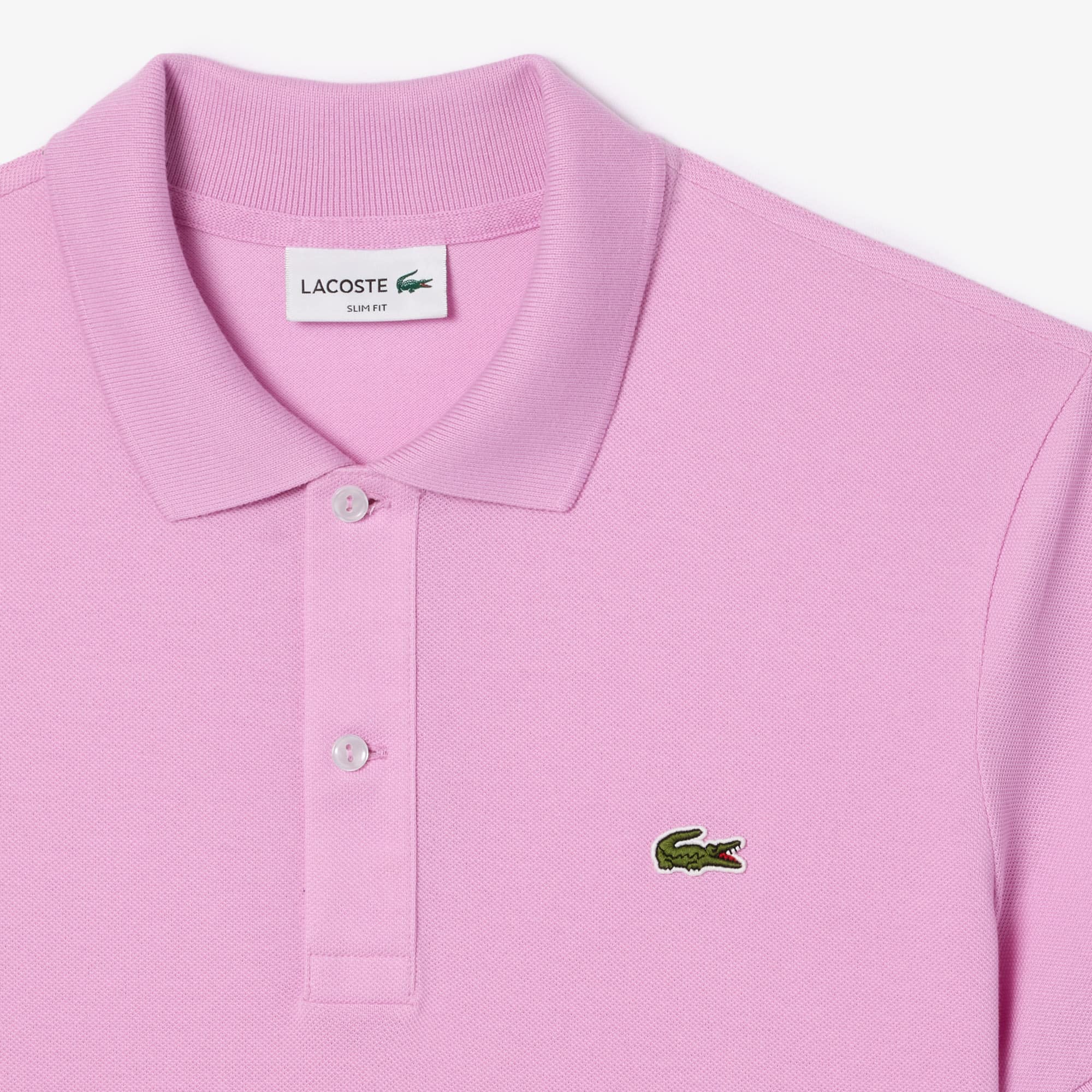 Men's Slim Fit Piqué Polo - Pink
