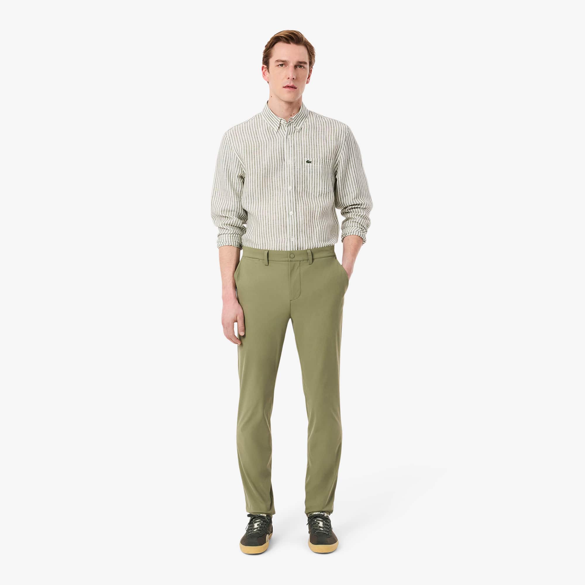Men's Slim Fit Commuter Pants - Khaki Green