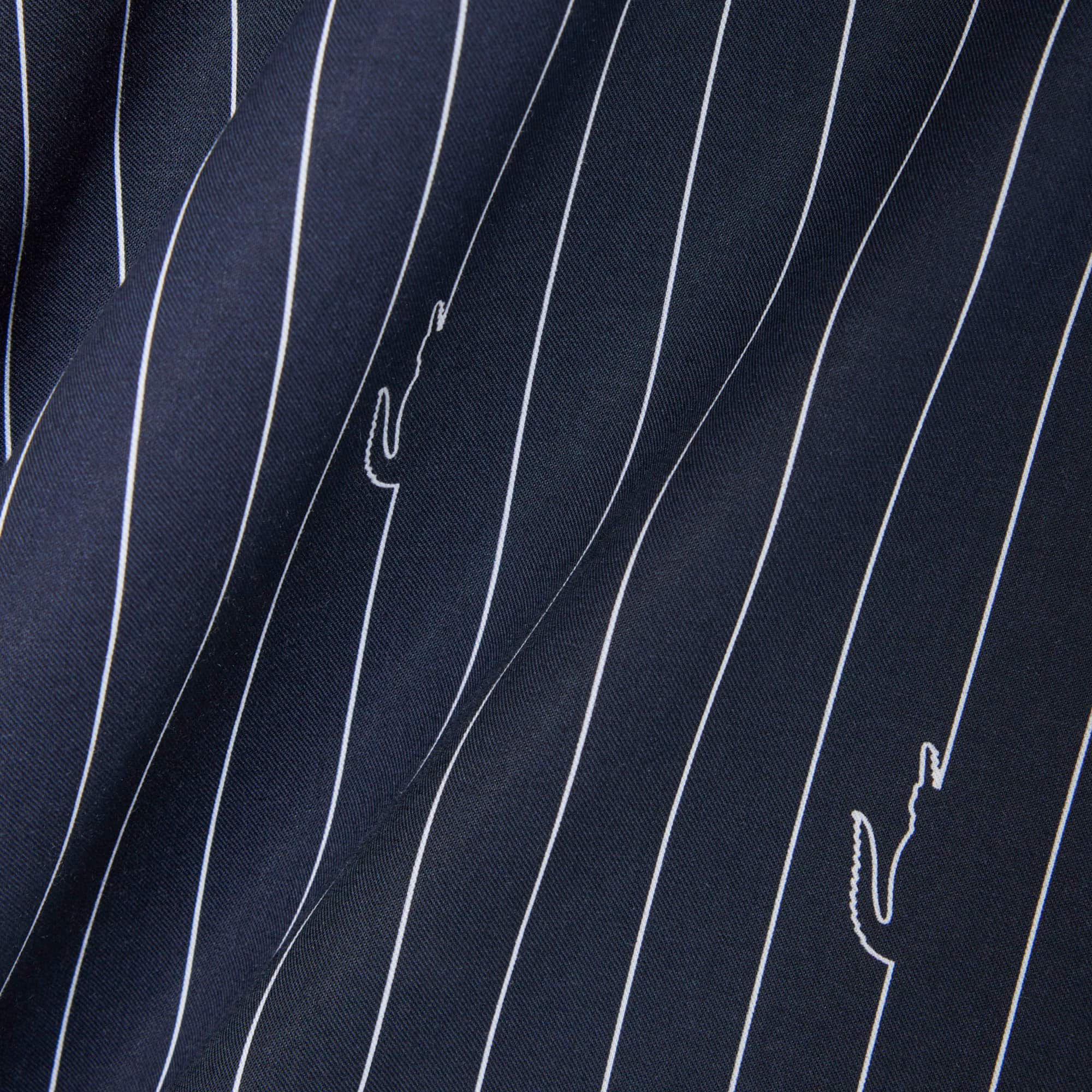Relaxed Fit Print Twill Shirt - Noir / Blanc