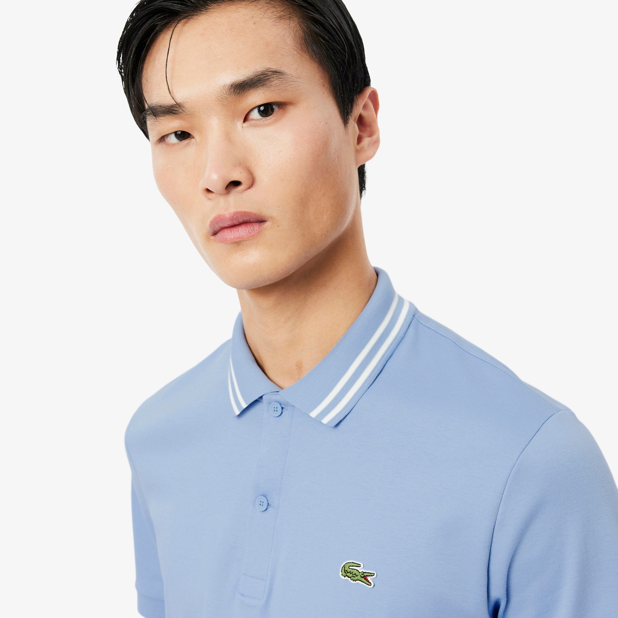 Men's Regular Fit Pima Cotton Polo - Light Blue