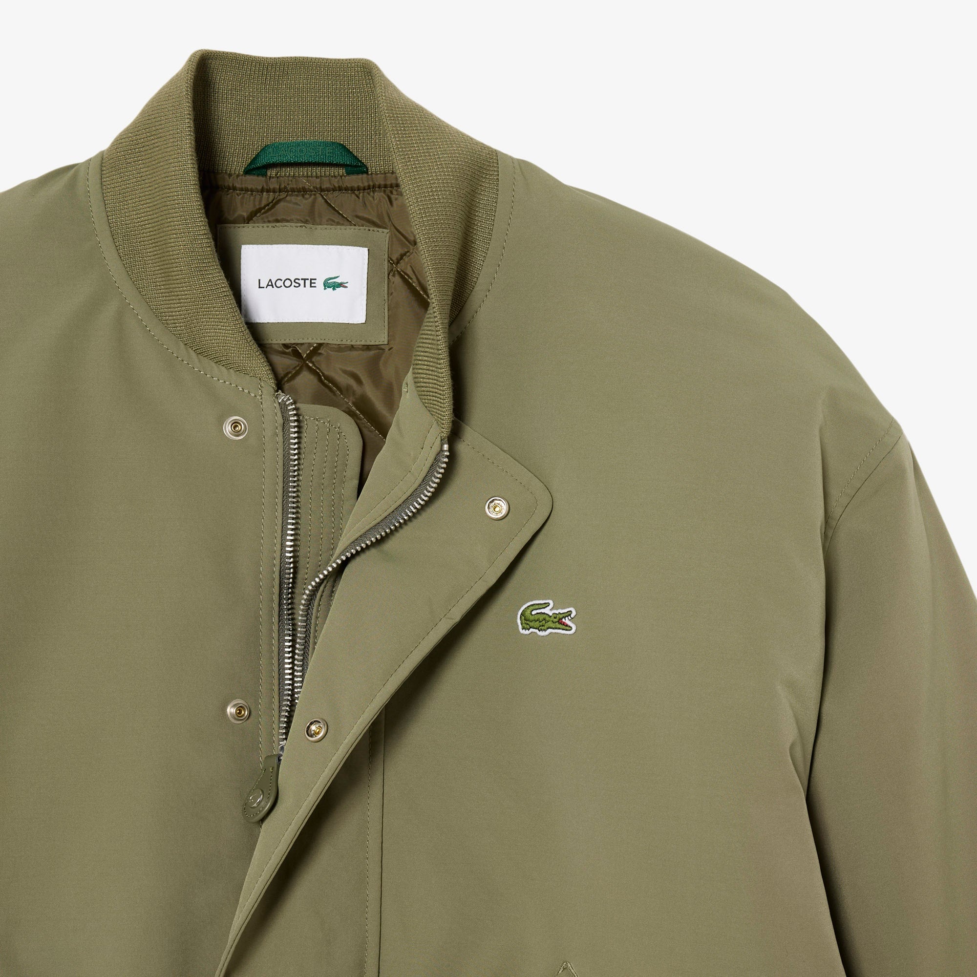 Water-Repellent Bomber - Khaki Green