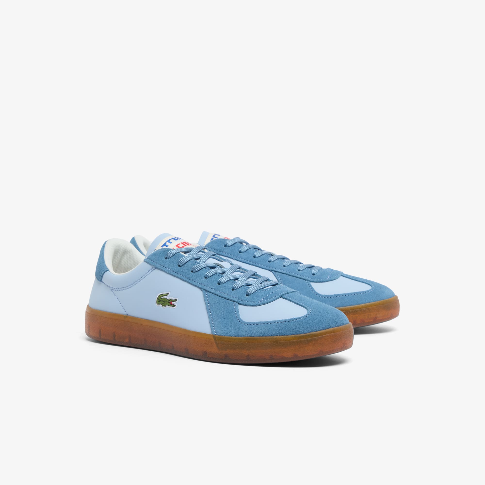 Men's Baseshot Pro Leather Sneakers - LT BLU/GUM
