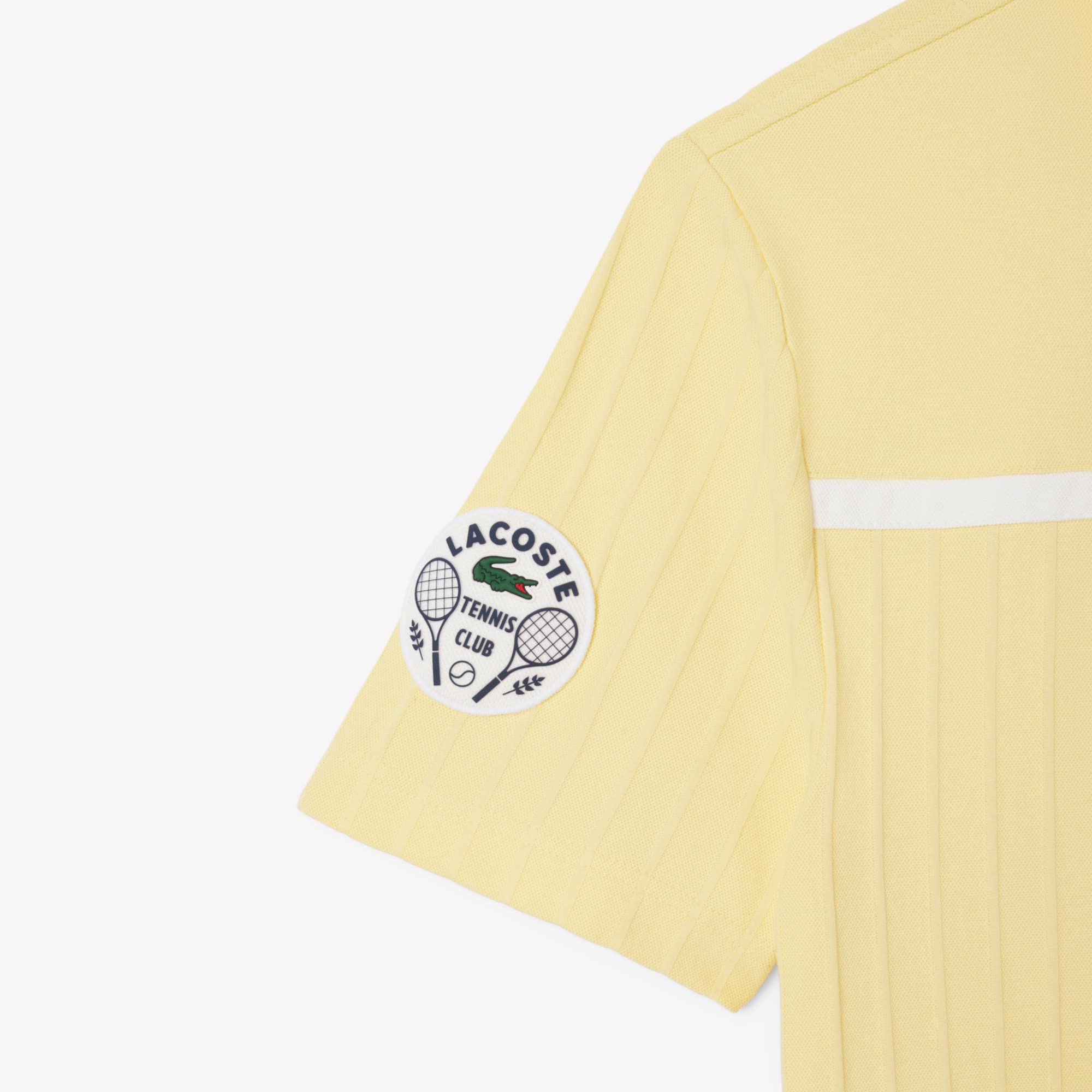 Men's Ultra Dry Badge Accent Tennis Heritage Polo - Yellow / White