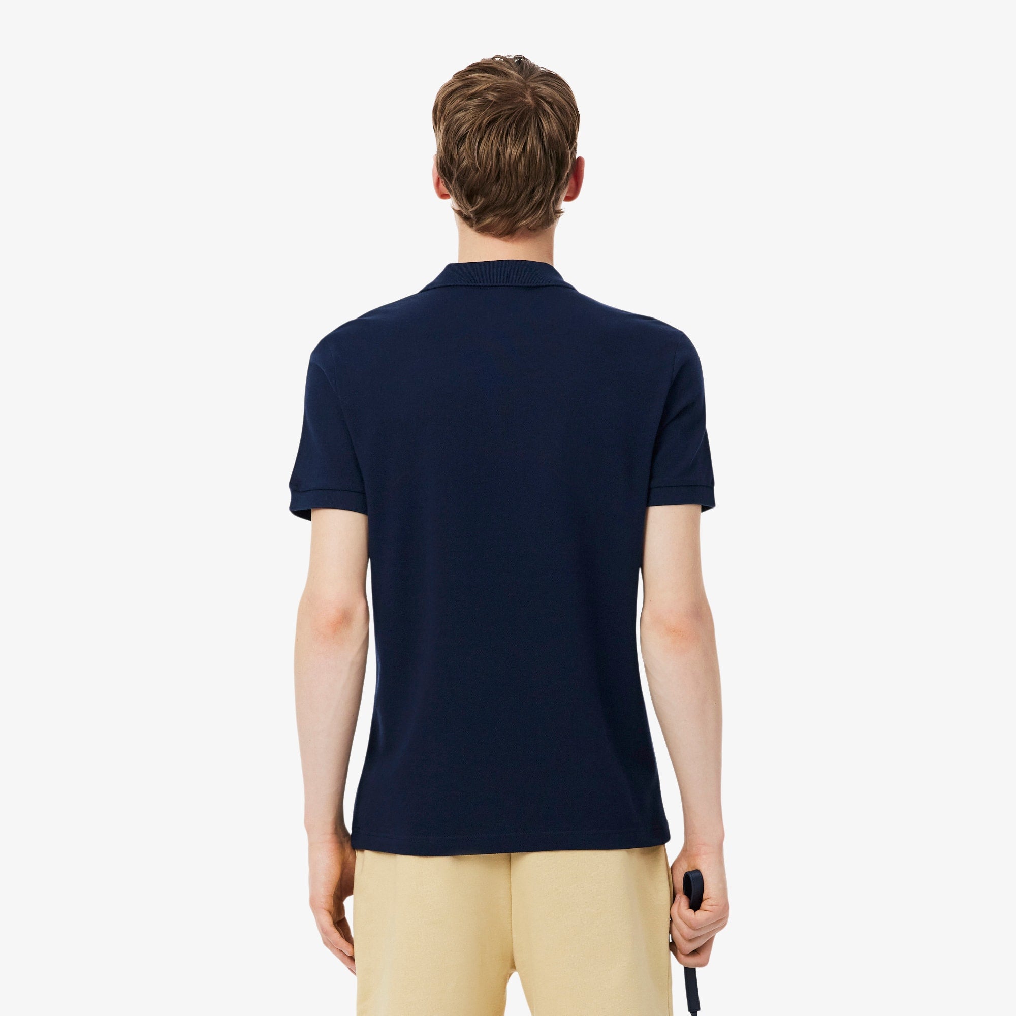 Regular Fit Logo Stripe Polo - Navy Blue