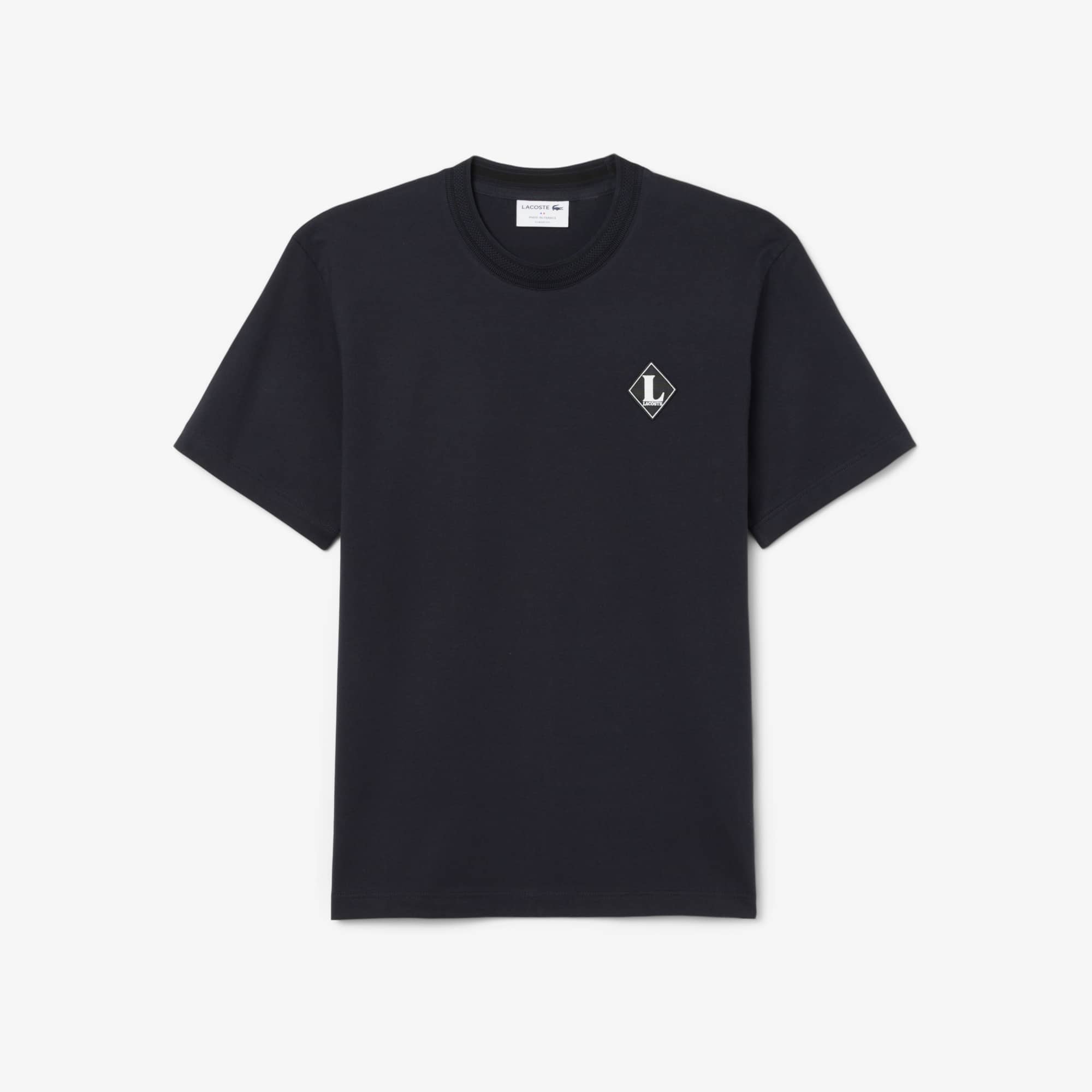 Made In France Badge Accent T-Shirt - Black