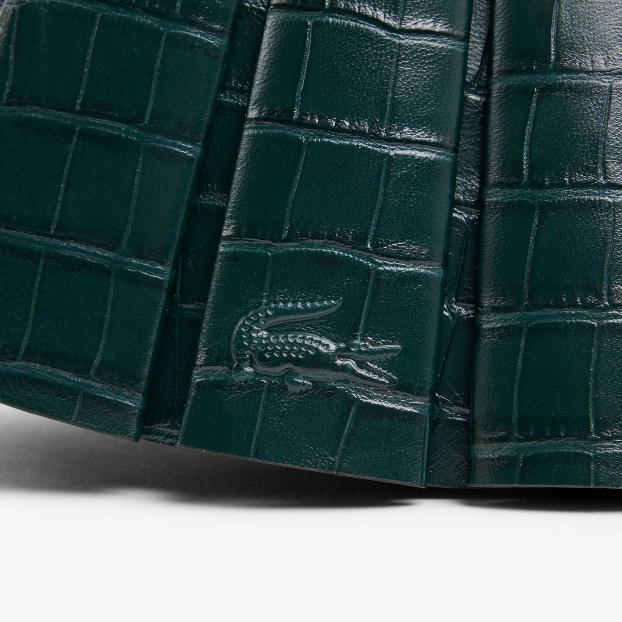 Runway Small Lenglen Effect Leather Bag - Green gables