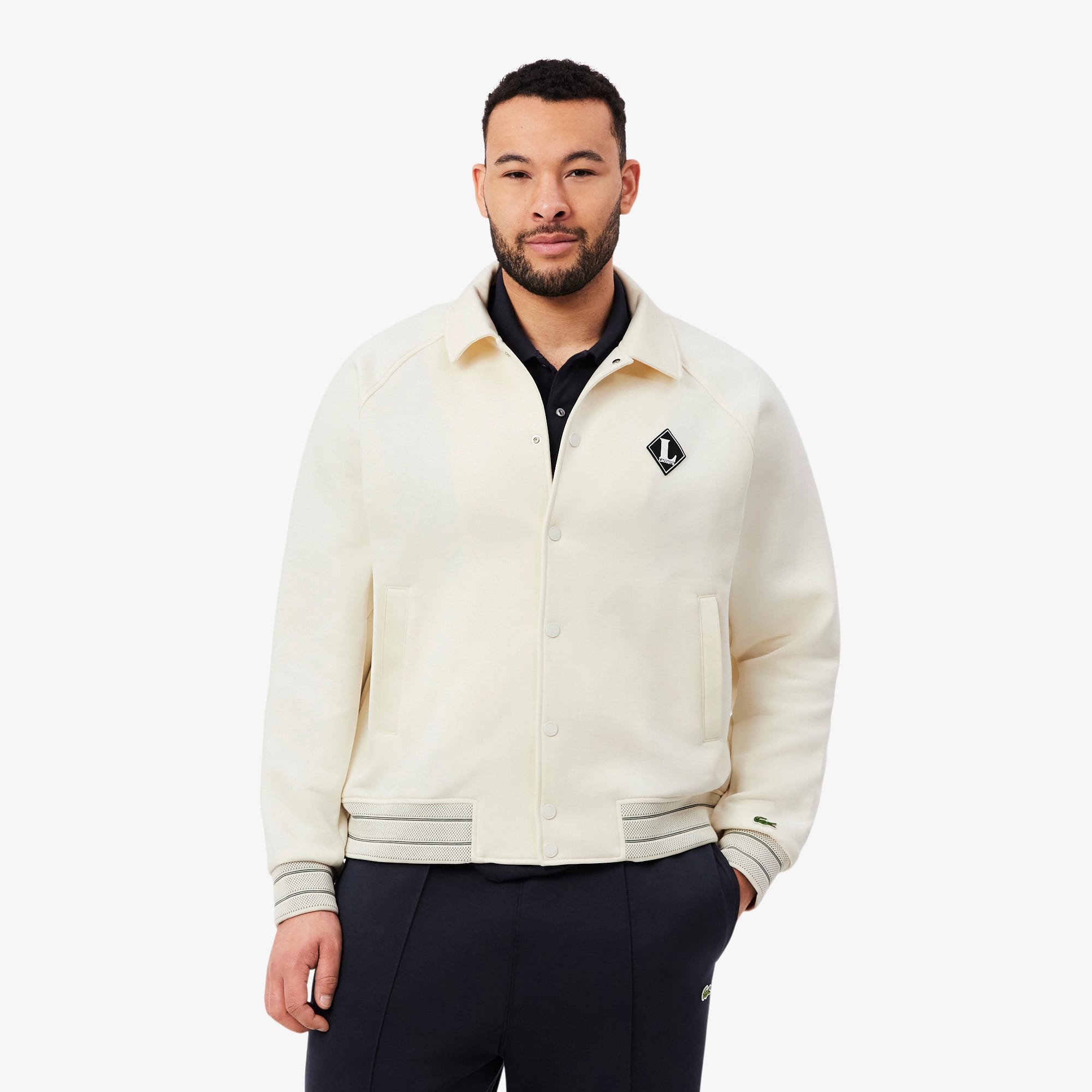 Made In France Retro Badge Jacket - Cream