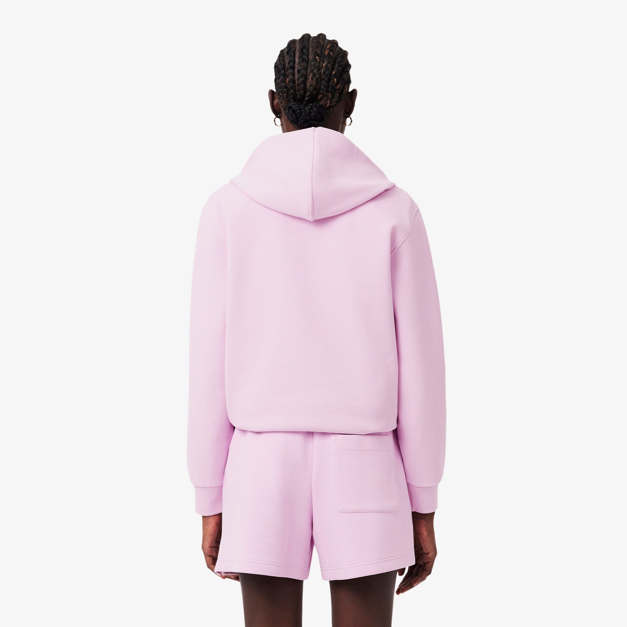Women's Piqué Hoodie - Pink