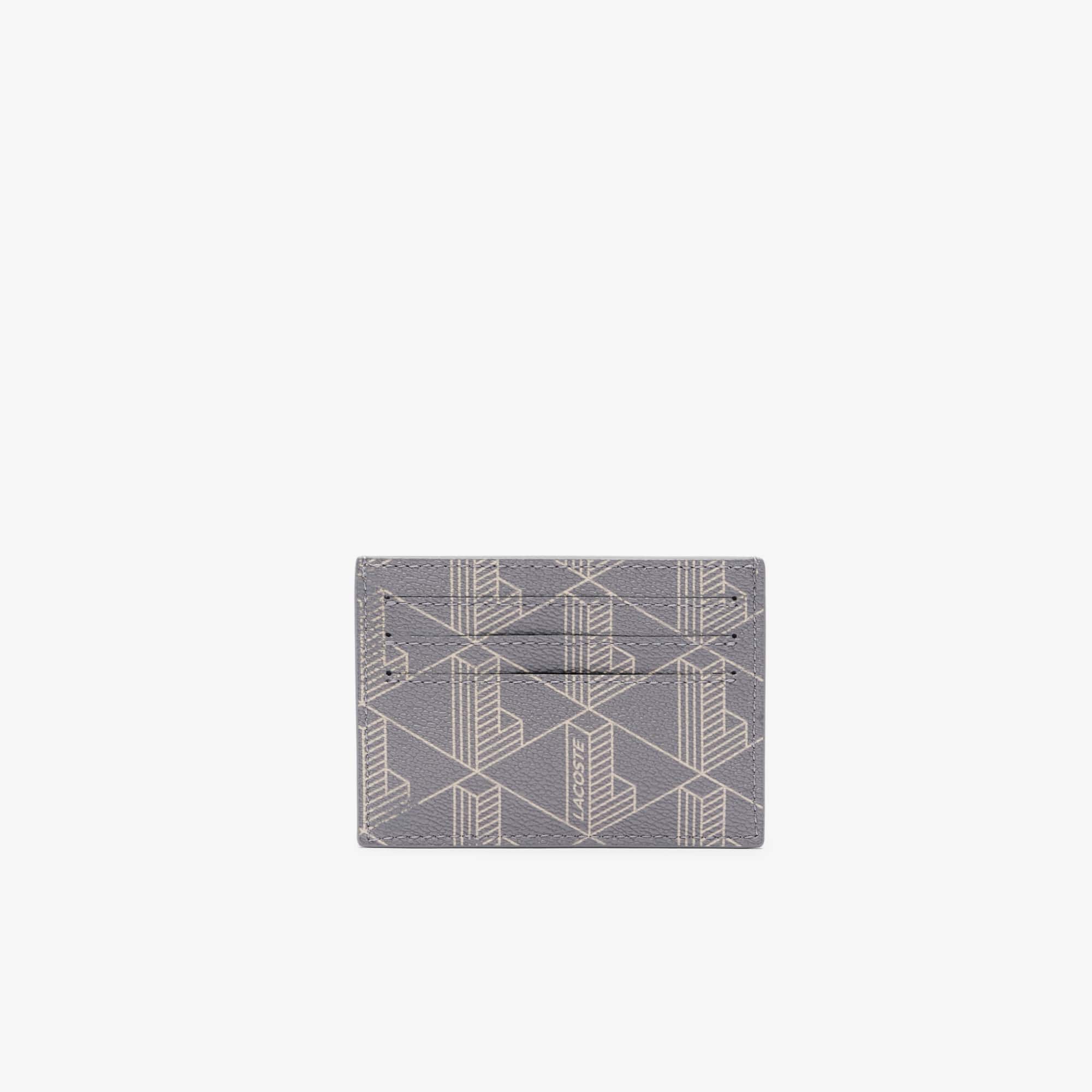 The Blend Monogram Print Canvas Card Holder - MONO CASTLEROCK STRING