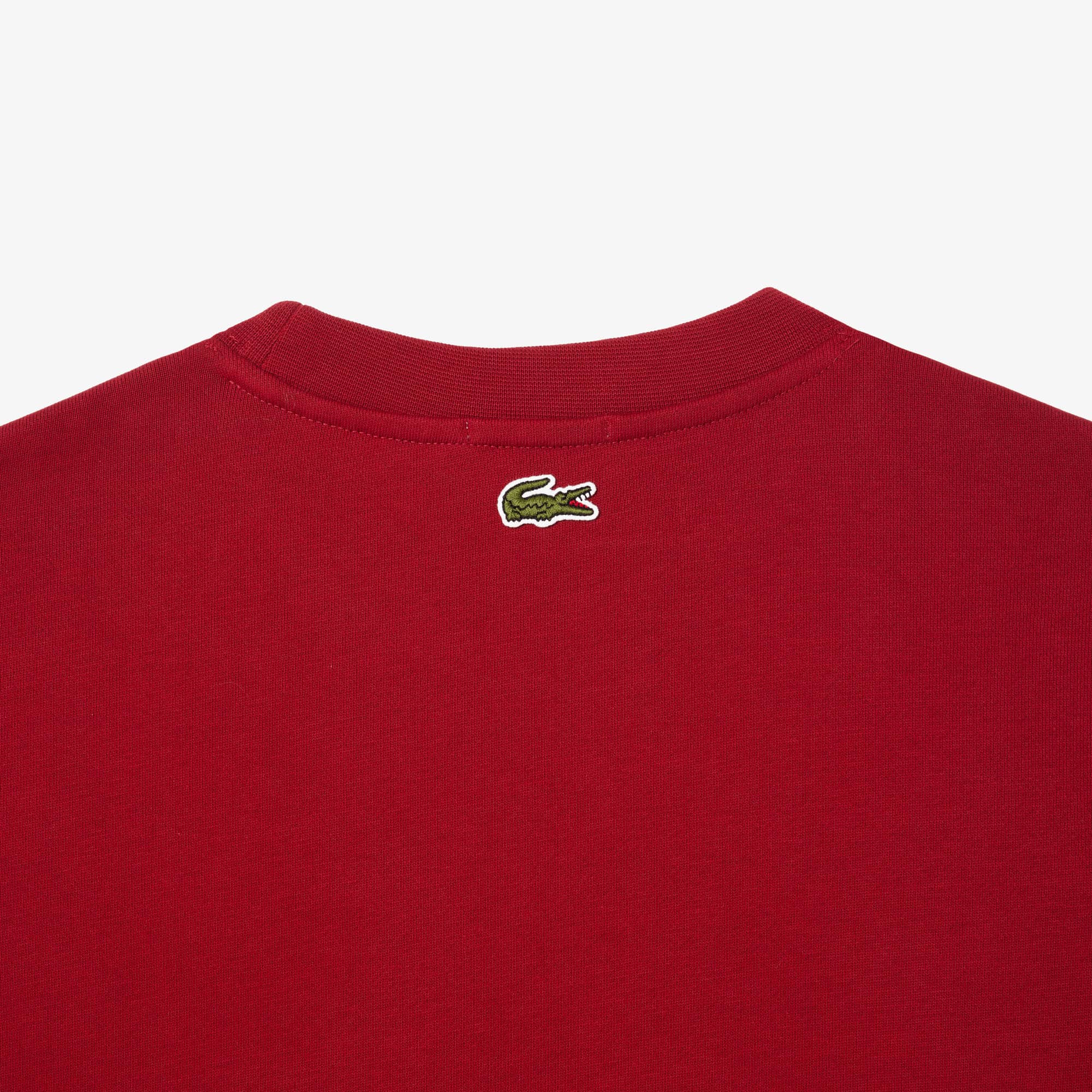 Unisex Signature Print Fleece Sweatshirt - Bordeaux