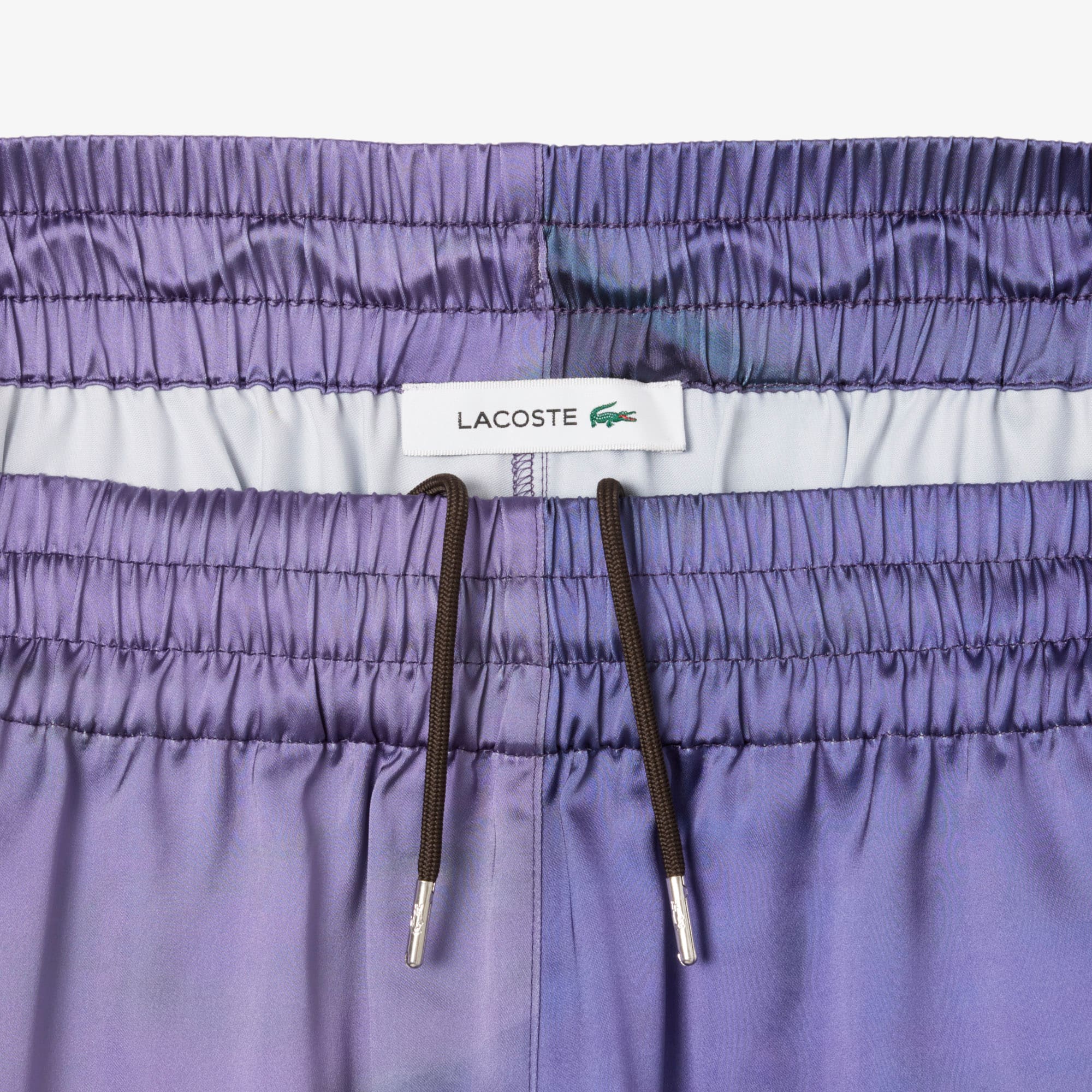 Women's Oversized Landscape Print Pants - Blue / Brown / Purple / Light Pink
