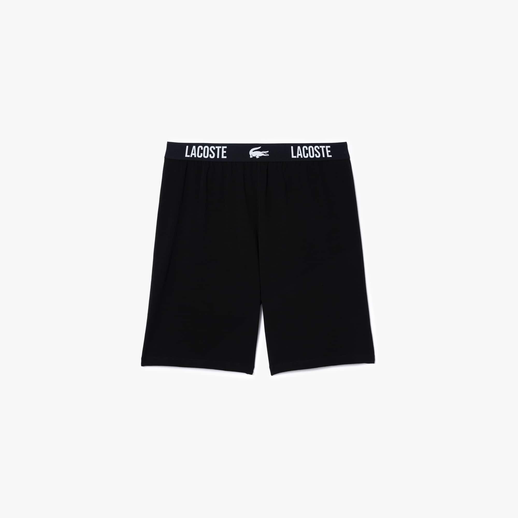 Men's Soft Cotton Pajama Shorts - Black