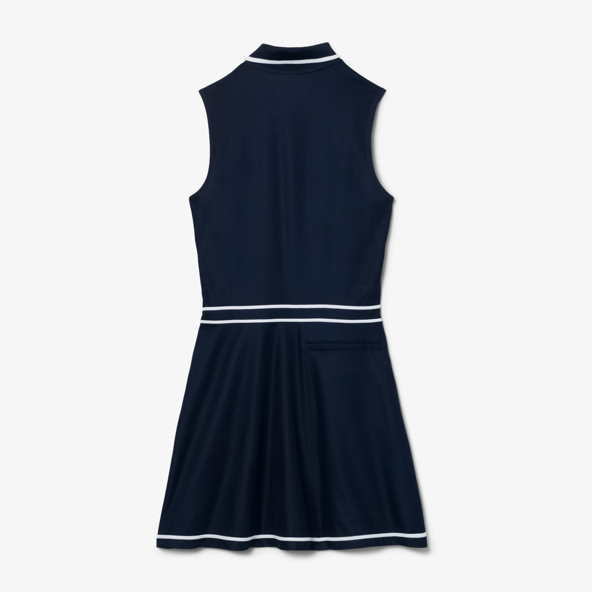 Women's Ultra Dry Heritage Trim Golf Dress - Navy Blue / White / Navy Blue