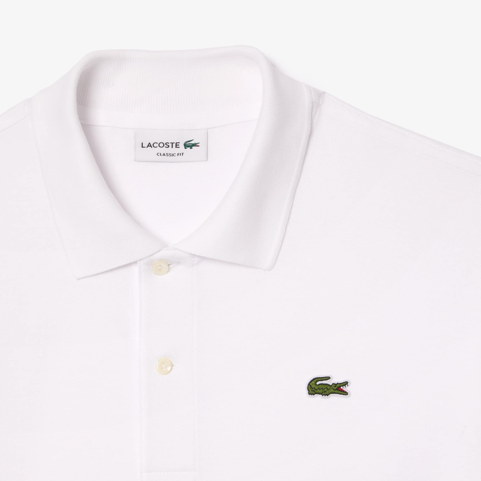Men's Classic Fit Petit Piqué Polo - White