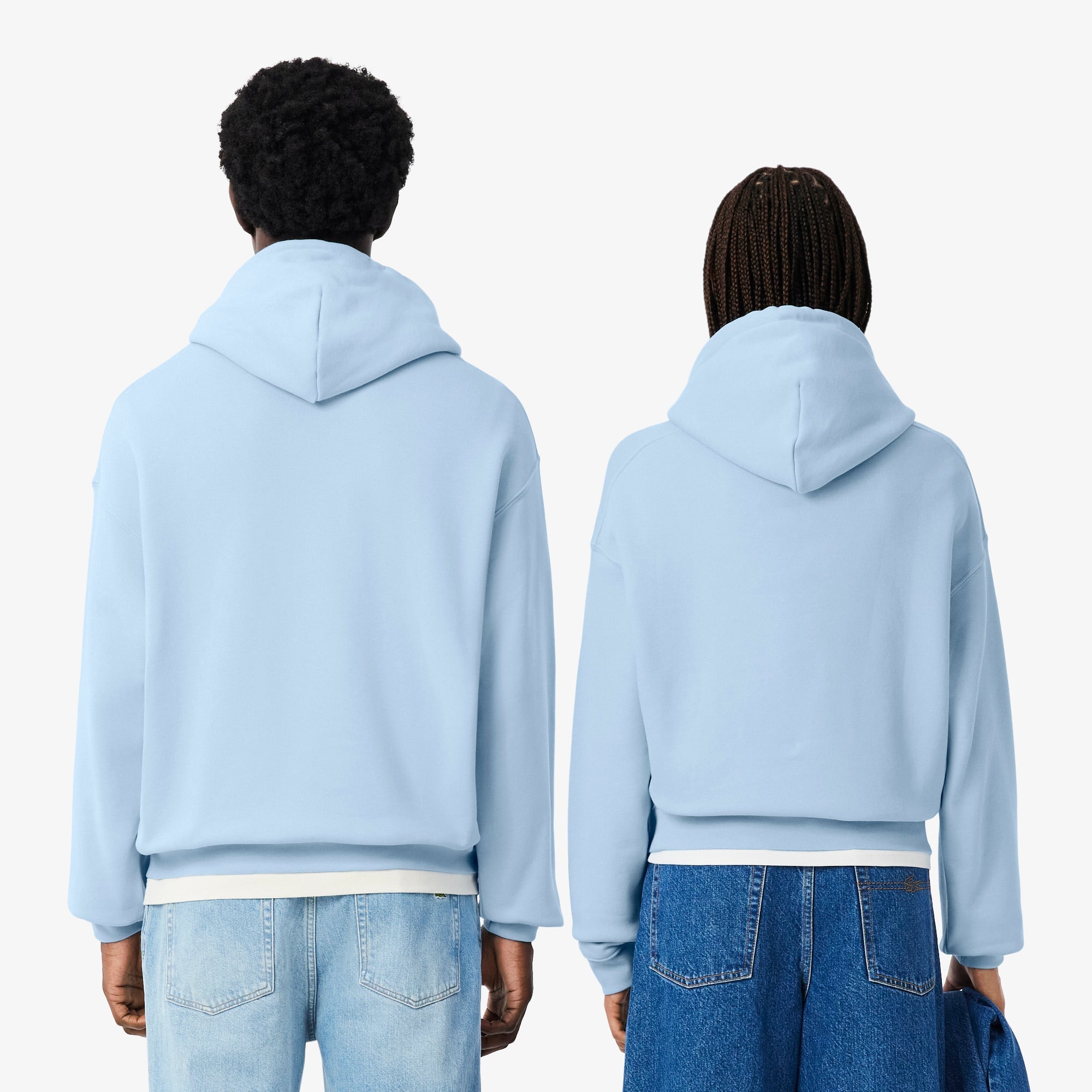 Unisex Heavy Fleece Hoodie - Pastel blue