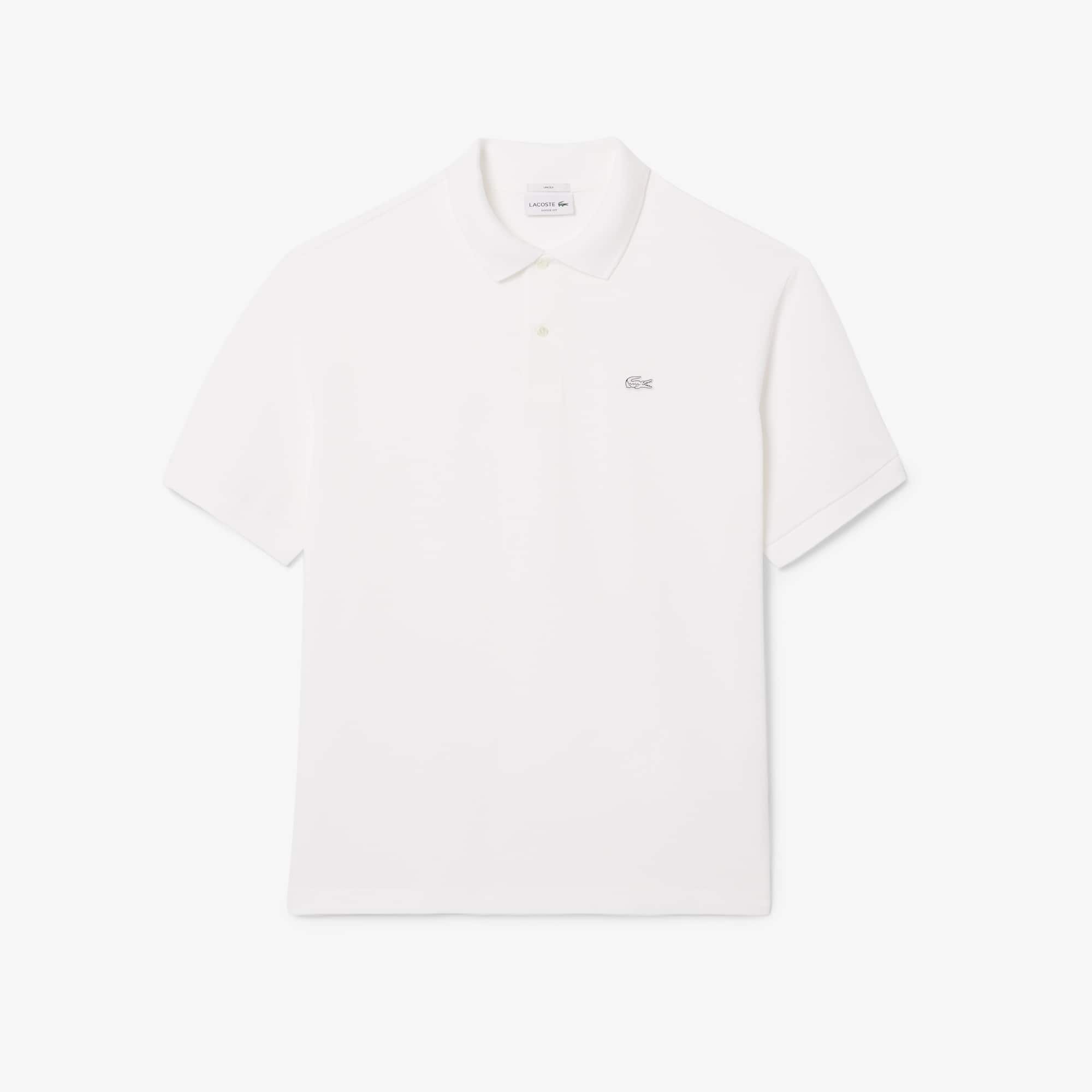 Men's Loose Fit Heavy Piqué Polo - White