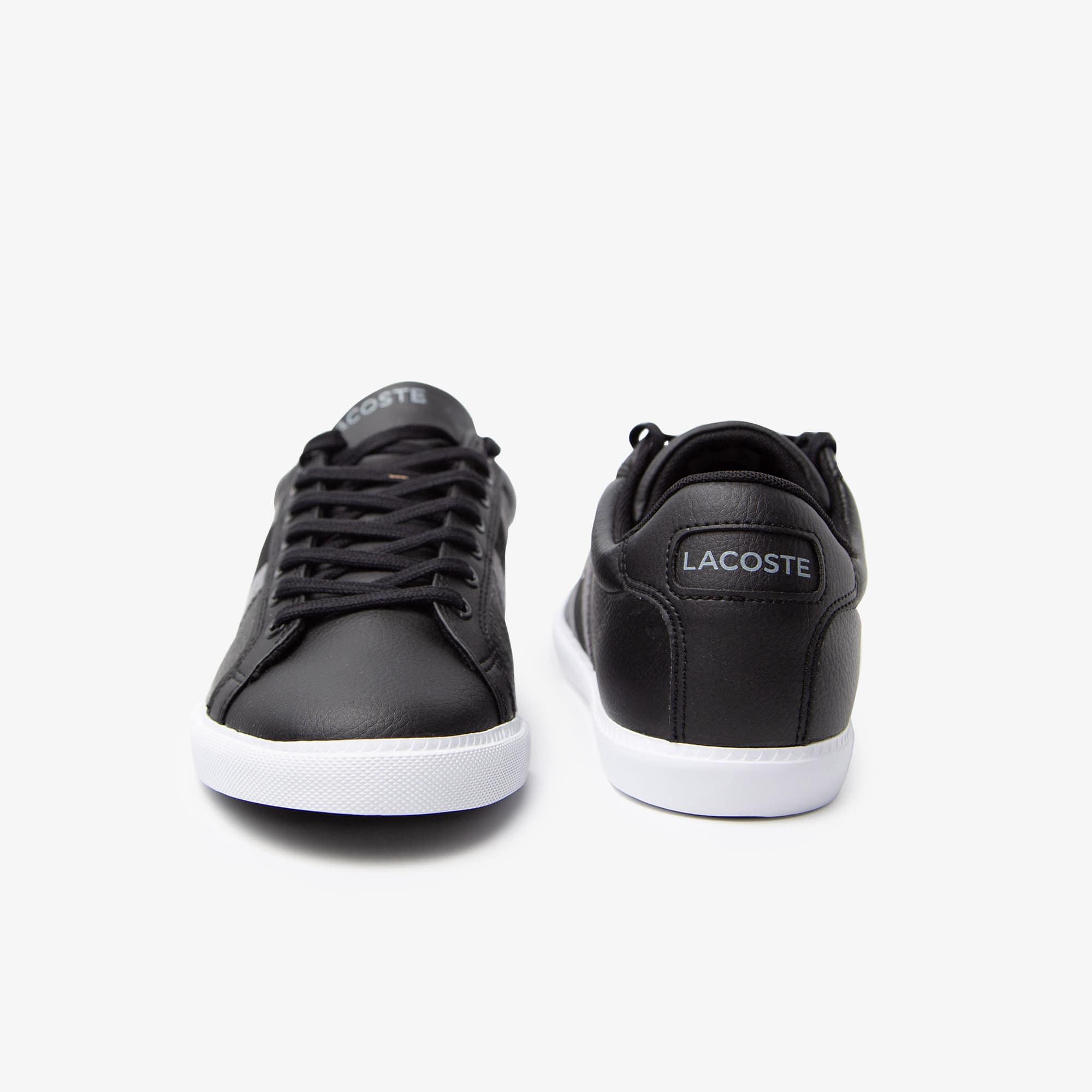 Men's Lace-Up Sneakers - BLACK / GREY