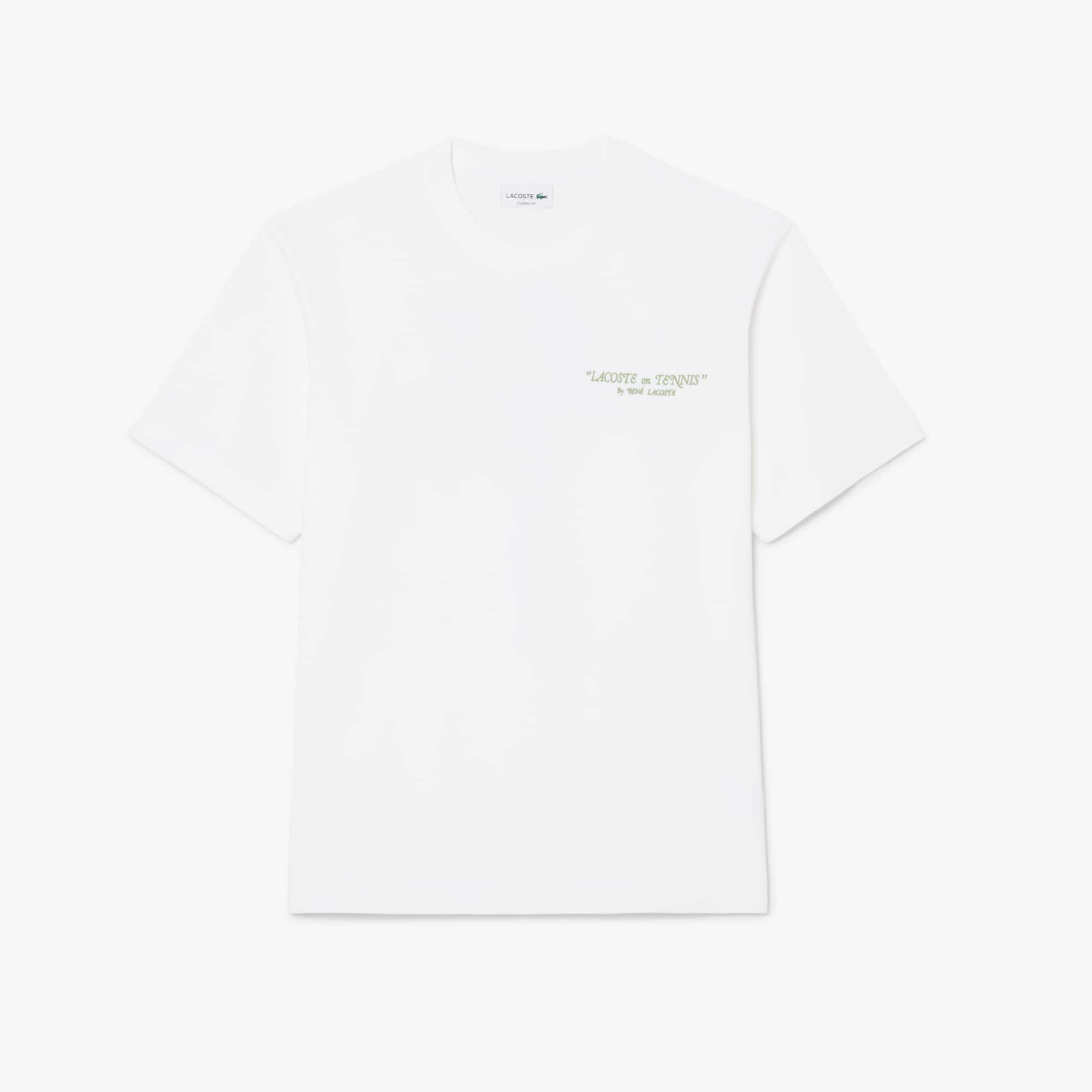 Embroidered Cotton T-Shirt - White