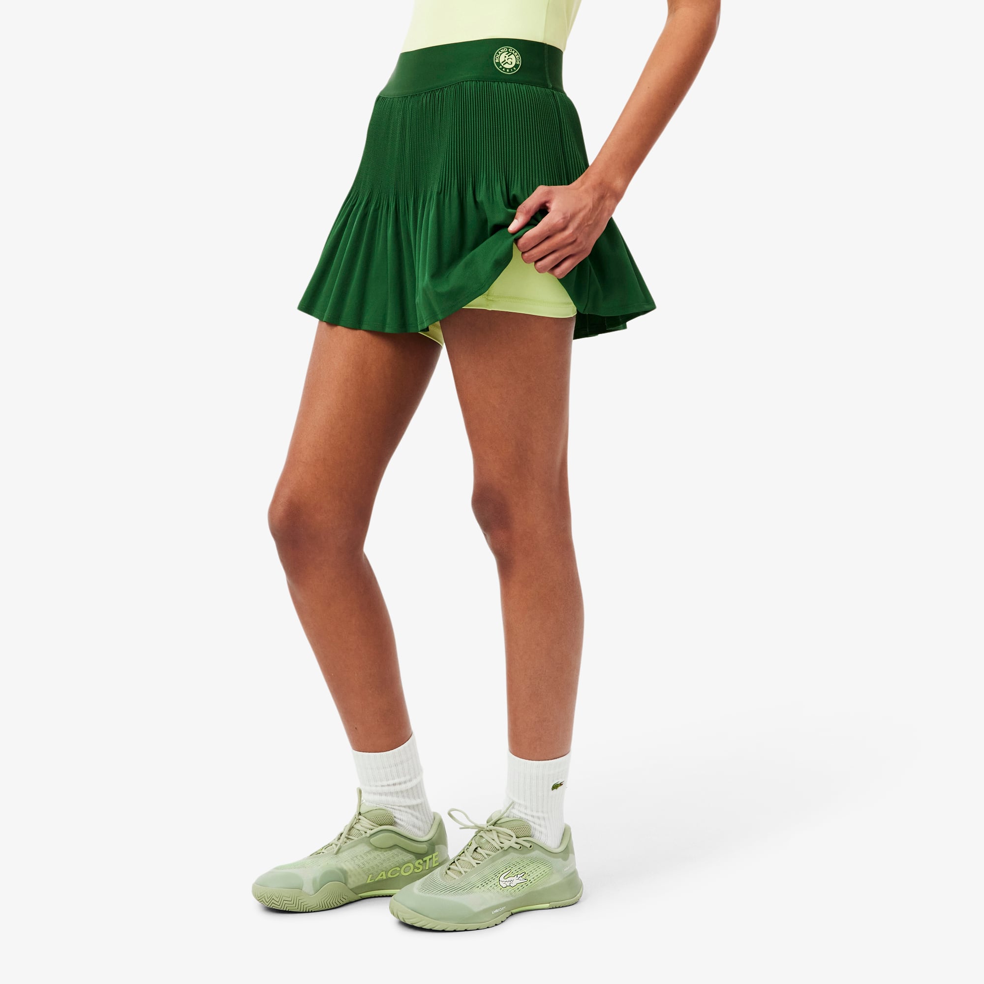 Roland-Garros Edition Pleated Tennis Skirt - Vert