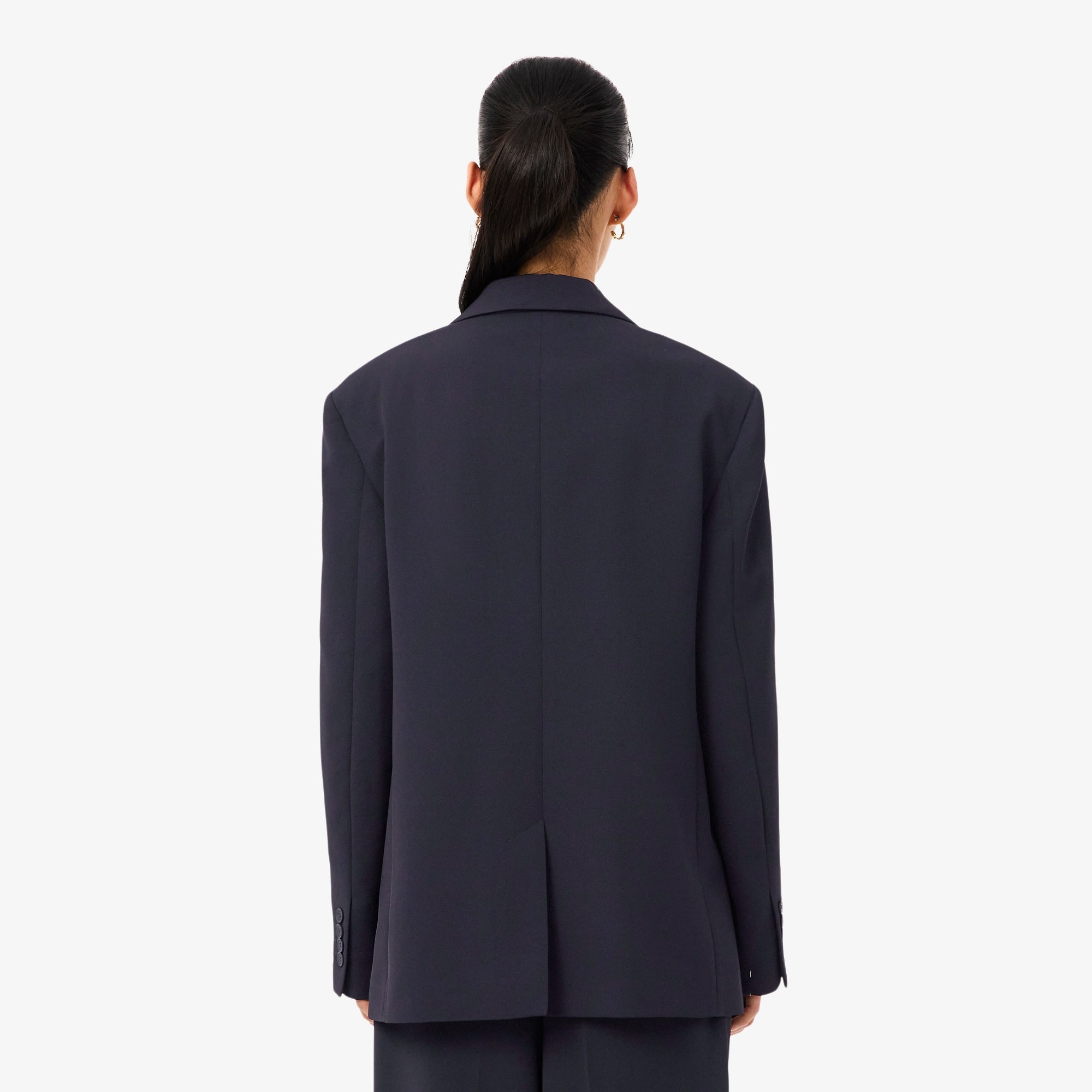 Fluid Piqué Blazer - Abysm blue