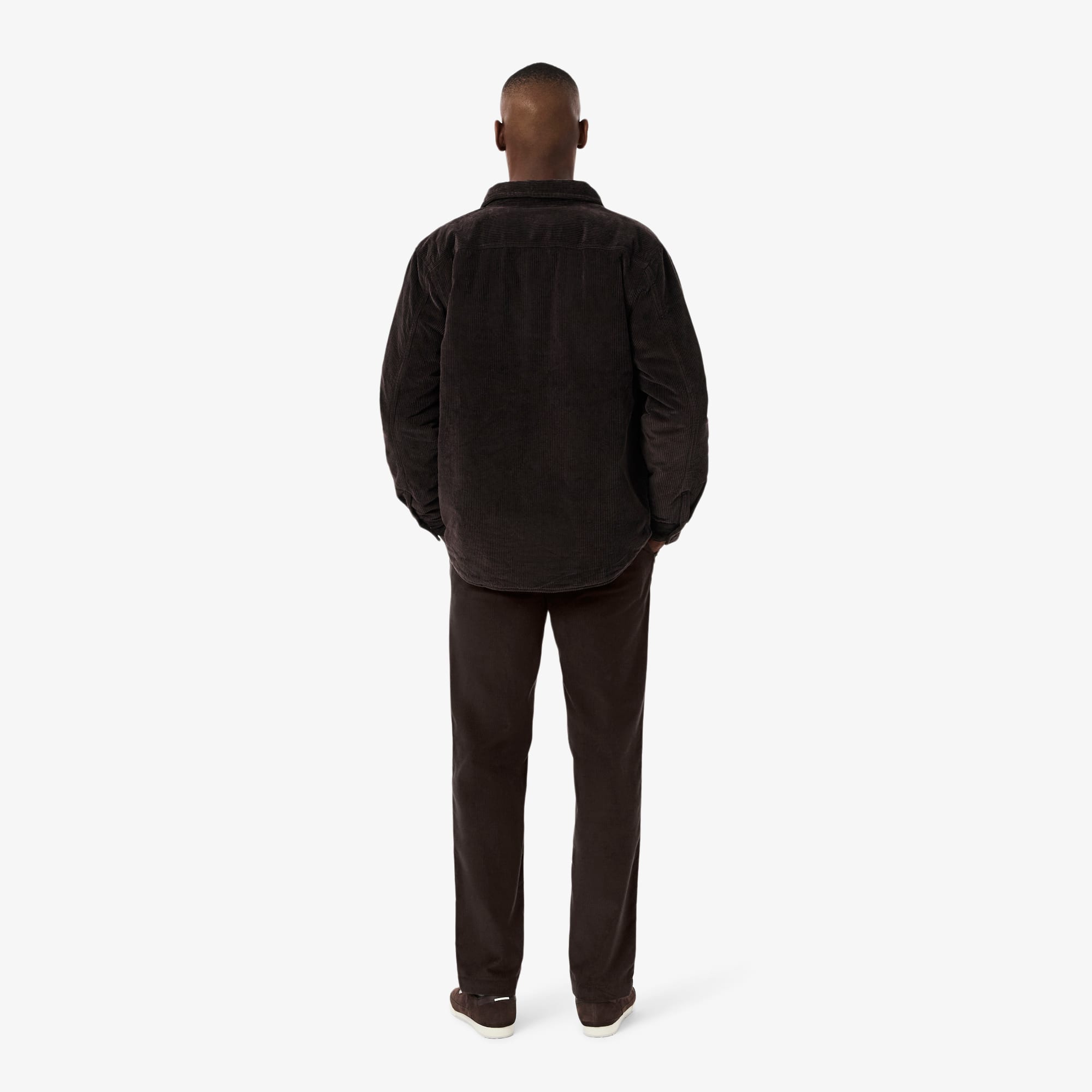 Men's Regular Fit Corduroy Chino Pants - Brown