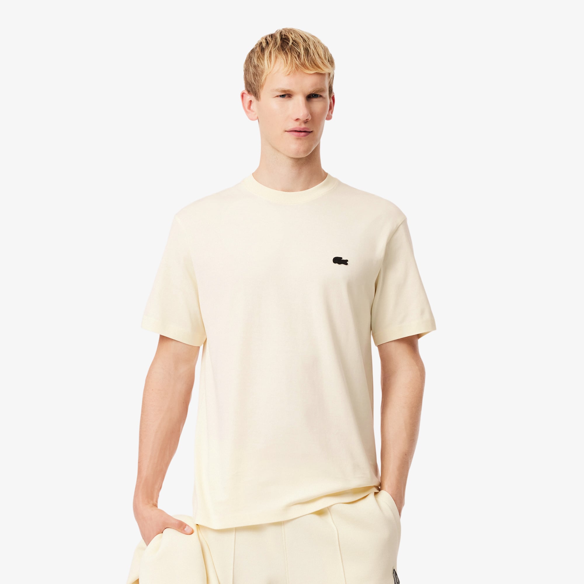 Printed Heavy Cotton T-Shirt - Lemon Beige