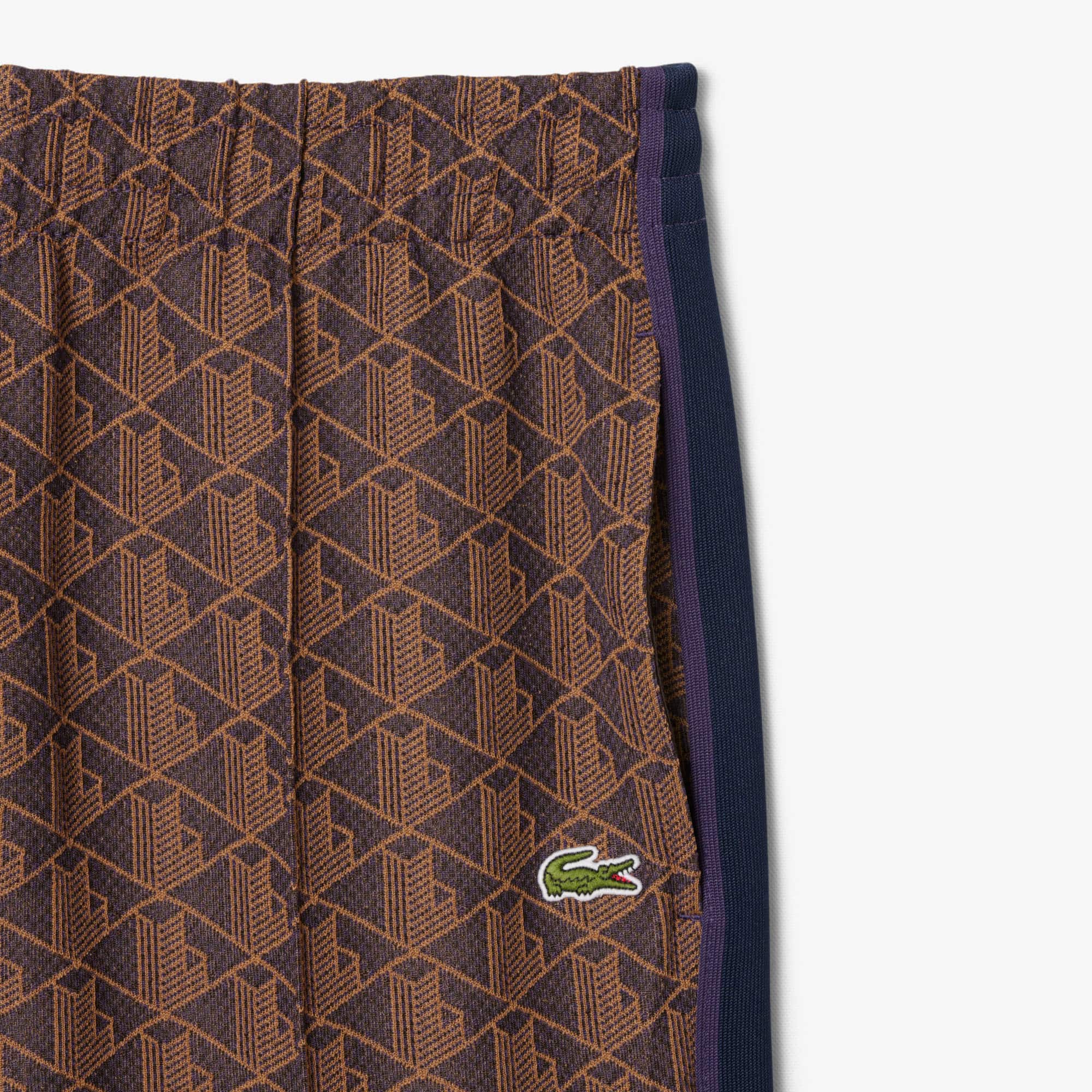 Men's Paris Monogram Sweatpants - Purple / Brown
