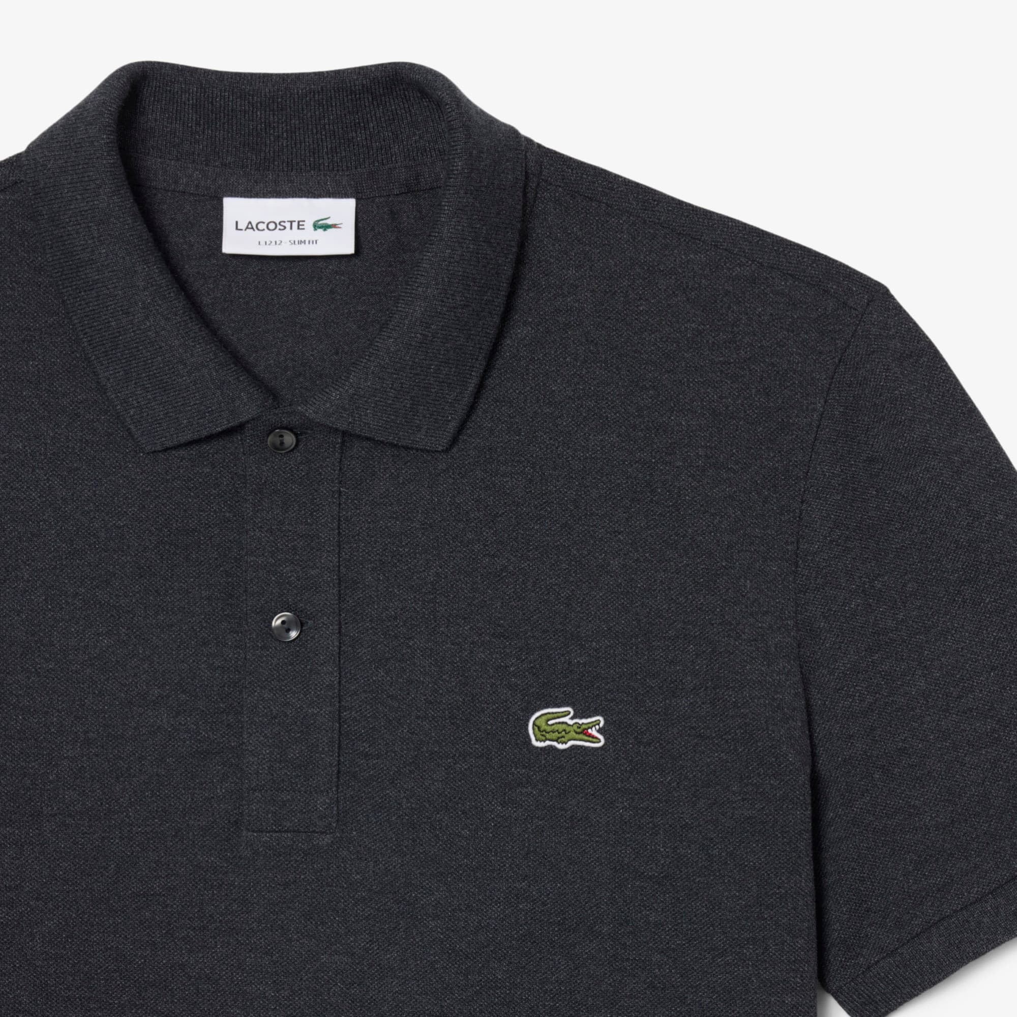 Men's Slim Fit Piqué Polo - Grey