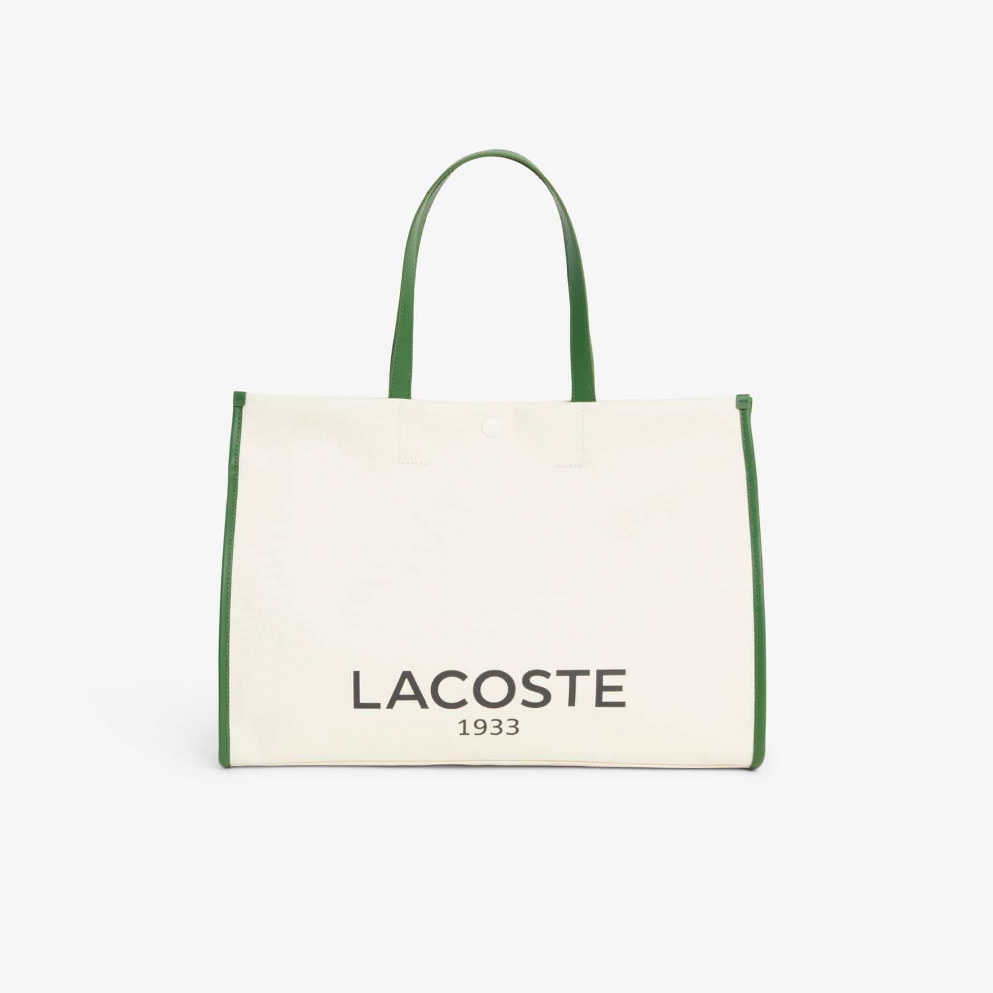 Large Heritage Canvas Tote - NATUREL VERT 132